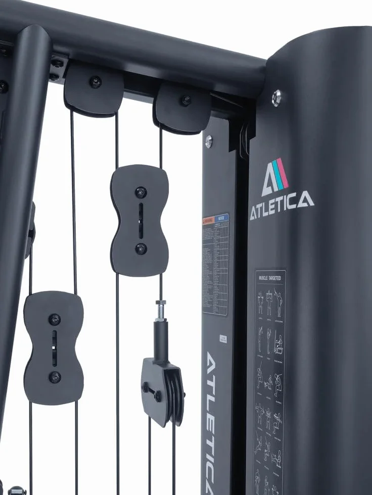 ATLETICA X-Tron | Multigym w jakości premium | ciężar wtykowy 90 kg | kompaktowy, funkcjonalny i stabilny | trening całego ciała na zaledwie 1,6 m² | waga 268 kg