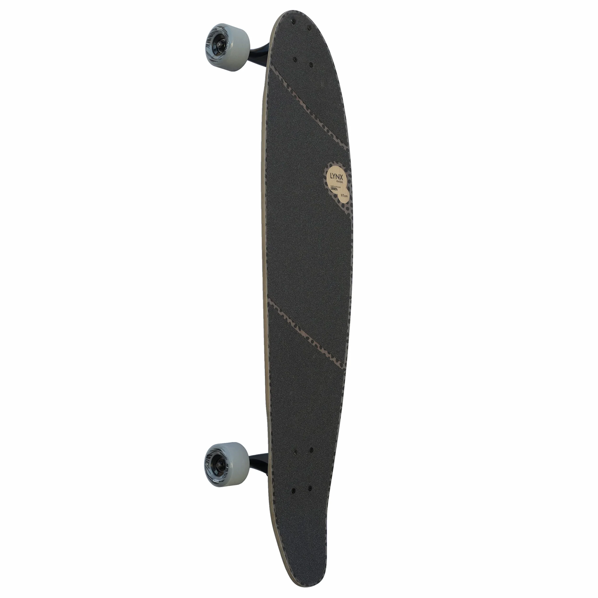 SWITCH Lynx Pintail Versatile Longboard Switch 97 cm: idealny do cruisingu, ABEC-9, włókno szklane, Flex Paris V2 150 mm Trucks, dla nastolatków i dorosłych, cruiser, wyprodukowano w Europie, lekki