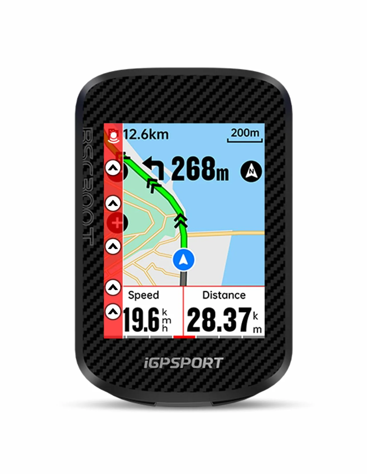 iGPSPORT BSC300T Licznik Rowerowy GPS, Kolorowy Ekran Dotykowy 2,4 Cala, Funkcja Nawigacji Map, Funkcja Treningowa, Obsługa 130 Danych, Kompatybilny z Rowerami Elektrycznymi,BSC300T
