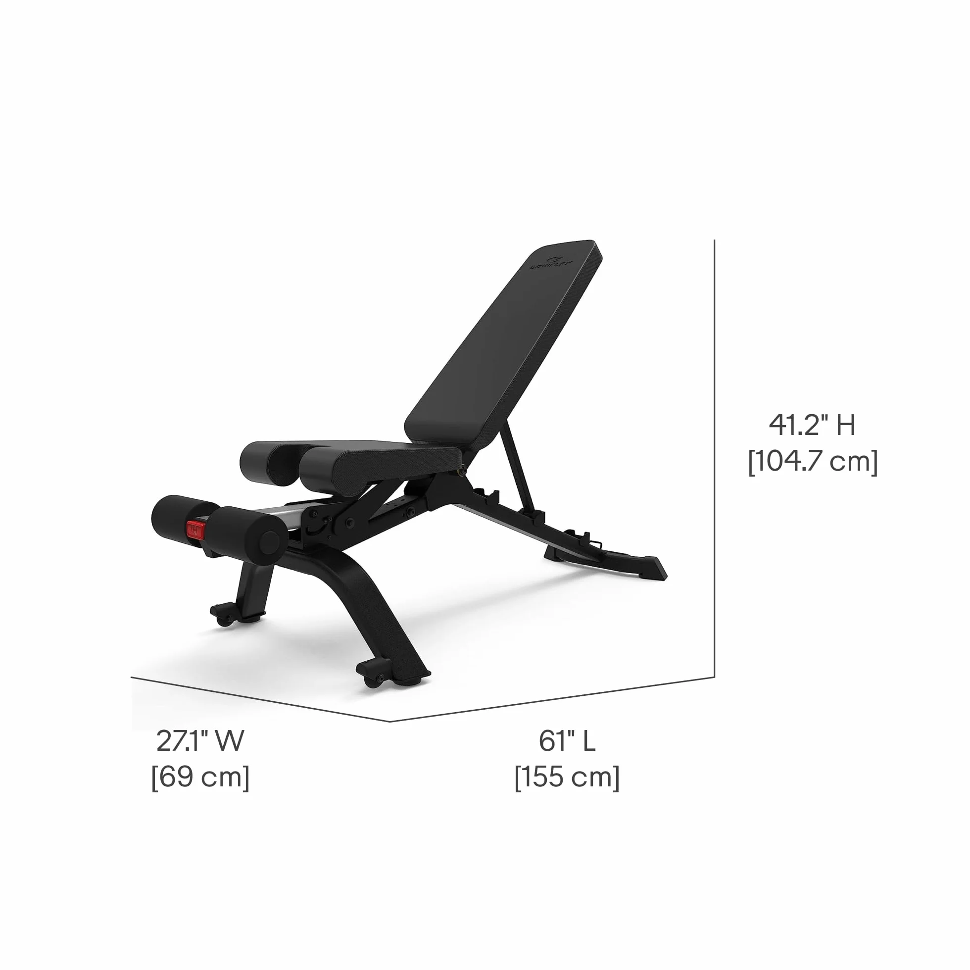 Bowflex Unisex Adult 3.1S regulowana ławka do podnoszenia ciężarów, czarna, jeden rozmiar