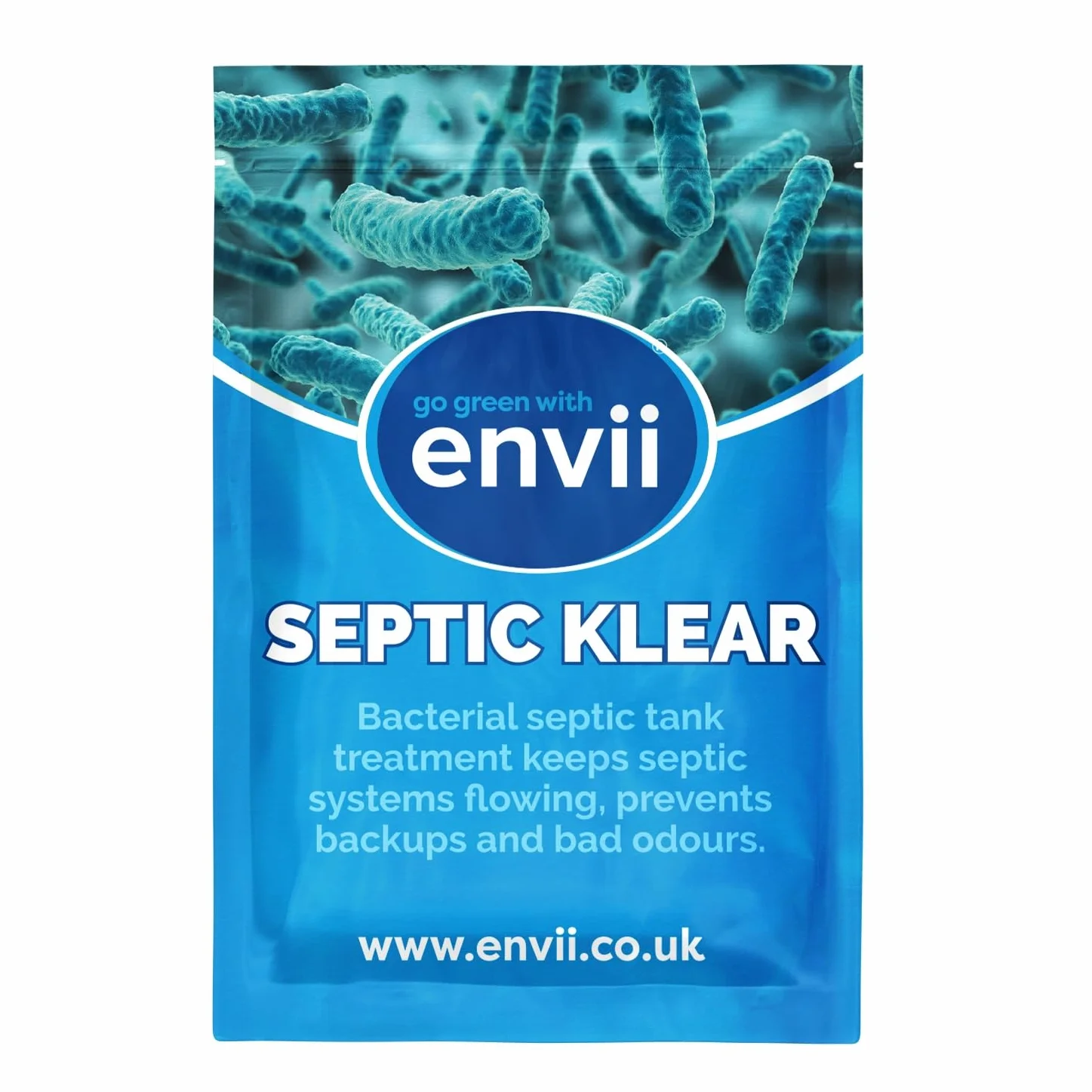 envii Septic Klear - Środek czyszczący do szamba Tabletki z bakteriami i enzymami Usuwa zapachy i odblokowuje Szambo Pielęgnacja (12 tabletek)