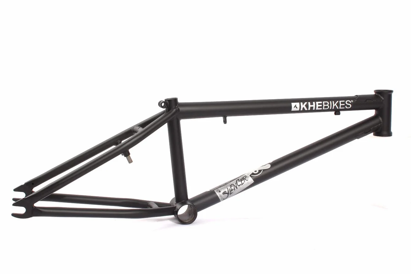 KHE BMX tłumik ramy LT 4130 CrMo 20 cali czarny matowy 20,6 cala 2,2 kg MID BB