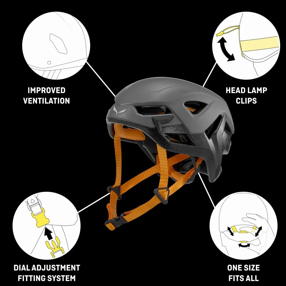 SALEWA, Kask Aria, szary, S/M