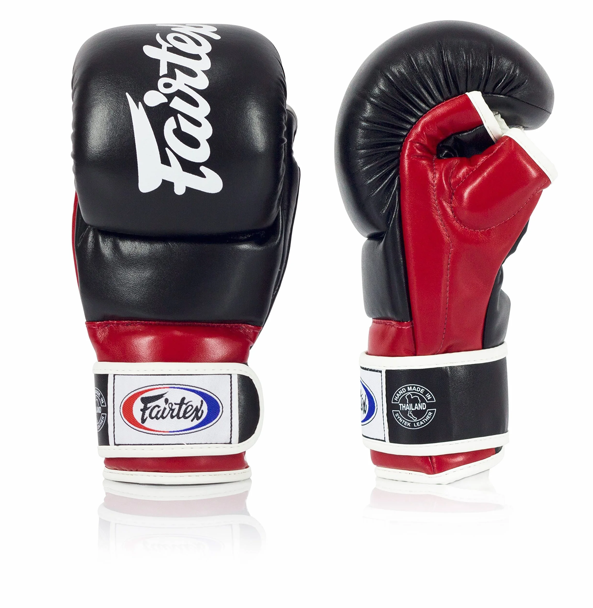 Fairtex FGV18 Muay Thai rękawice bokserskie dla mężczyzn, kobiet i dzieci, rękawice MMA do sztuk walki | wykonane z wysokiej jakości skóry, lekkie i absorbujące wstrząsy rękawice bokserskie