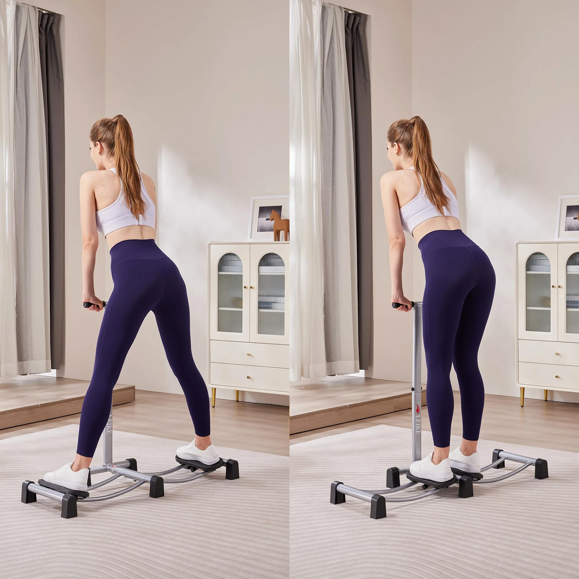 leikefitness Symulator narciarski, maszyna treningowa, naprawa mięśni, trening wzmacniający do domowego fitnessu (AB1600)