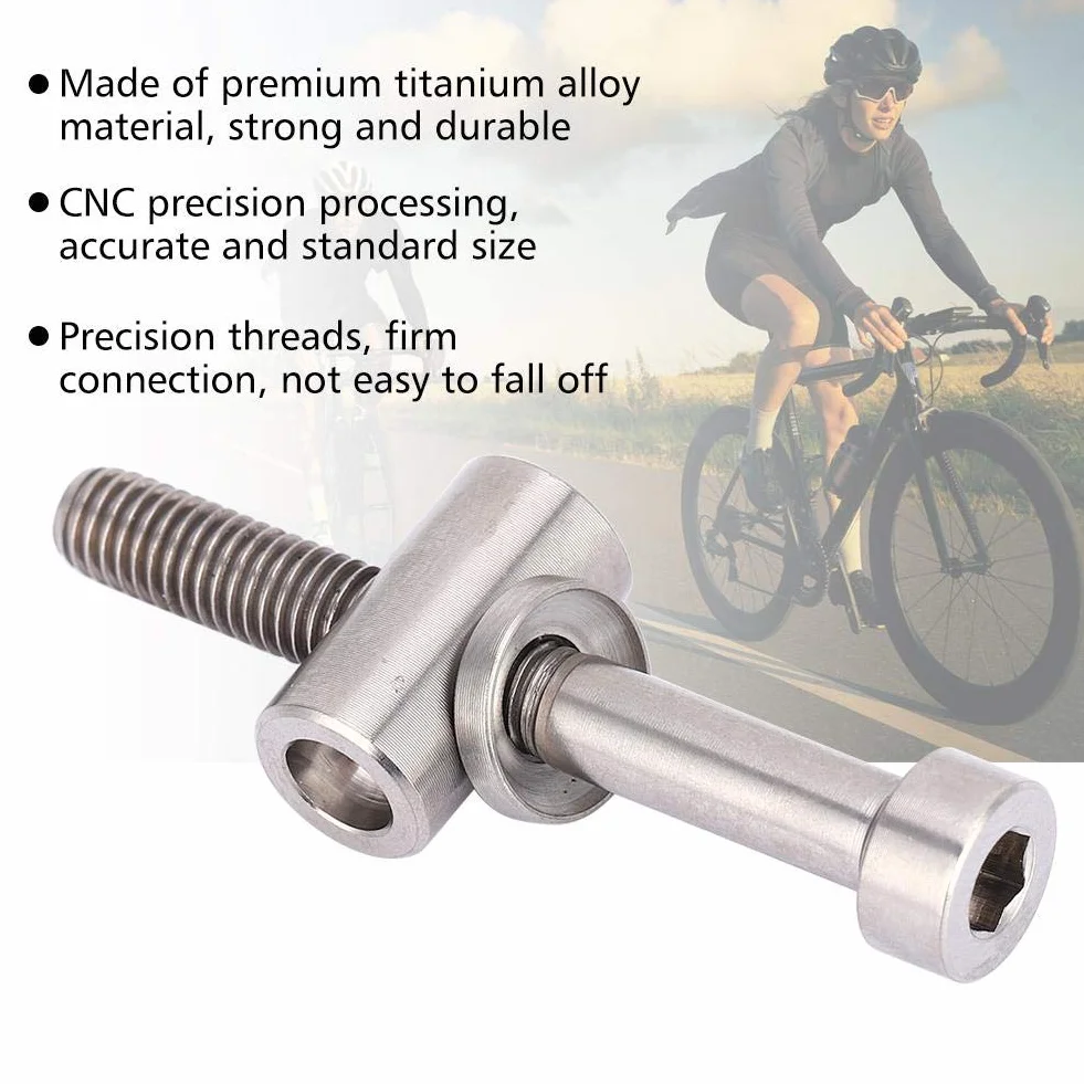 Yosoo Health Gear M5 x 30/35/40 mm tytanowe śruby rowerowe Ti tytanowe wkręty do siedzenia rowerowego sztyca rowerowego zamontowana śruba imbusowa sześciokątna do roweru do sztycy siodełka śruby rowerowej (M5 x 40)