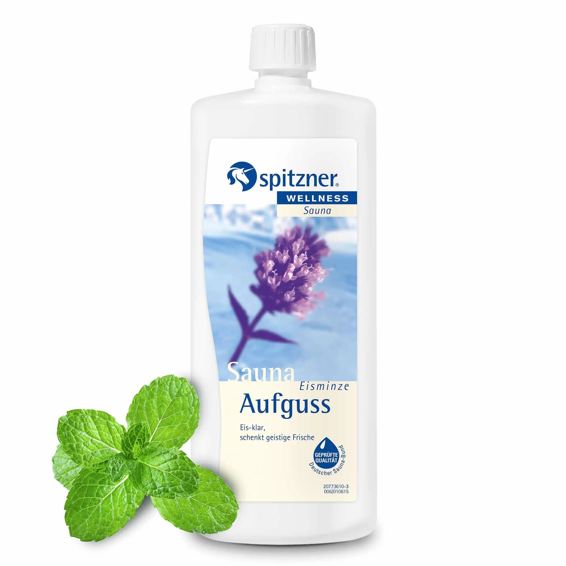 spitzner Napar do sauny z mięty lodowej, miętowo-chłodny, 1000 ml – napar do sauny wellness do domu, miętowy zapach sauny zapewnia duchową świeżość, naturalny koncentrat do sauny