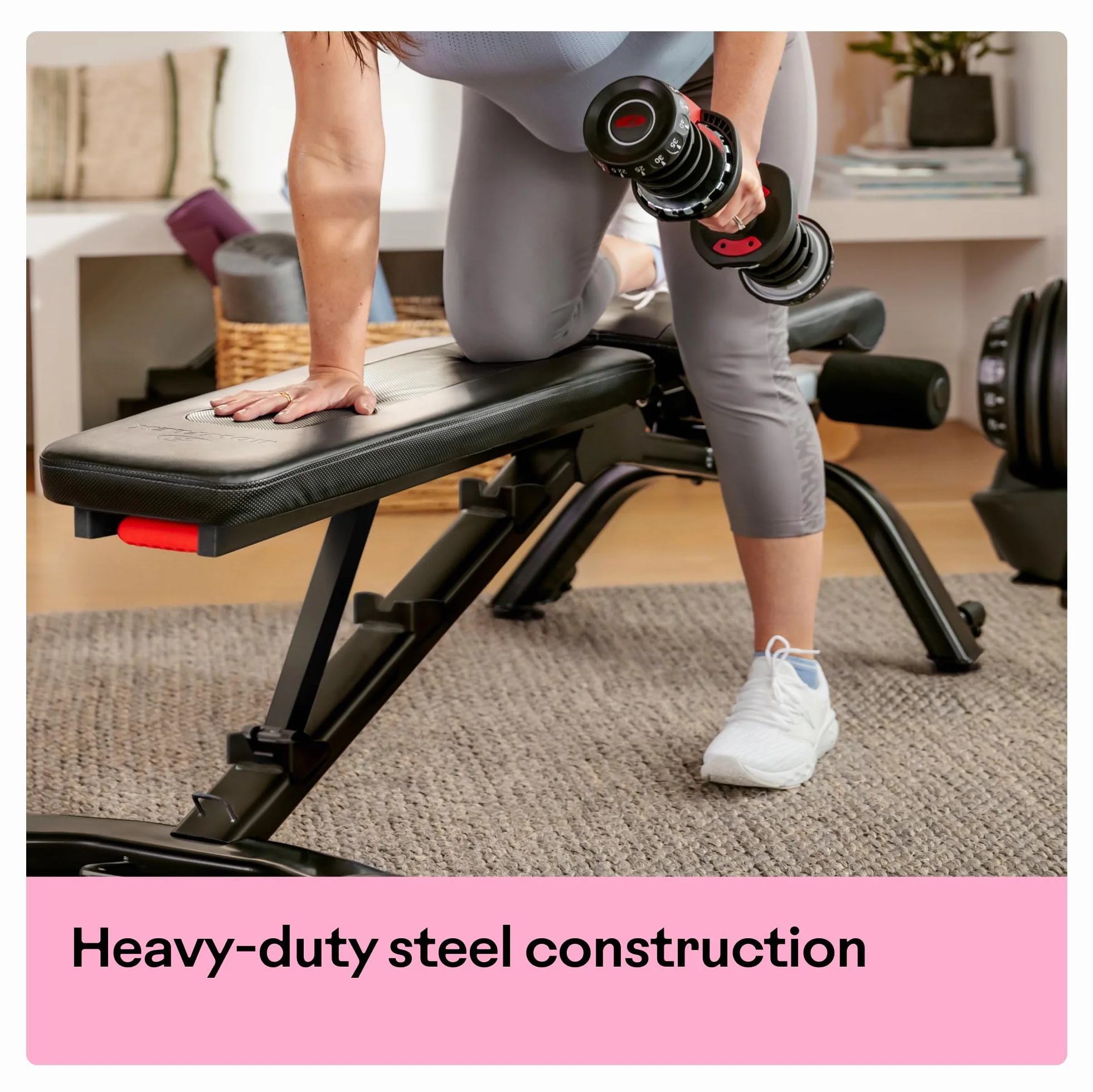 Bowflex Unisex Adult 3.1S regulowana ławka do podnoszenia ciężarów, czarna, jeden rozmiar