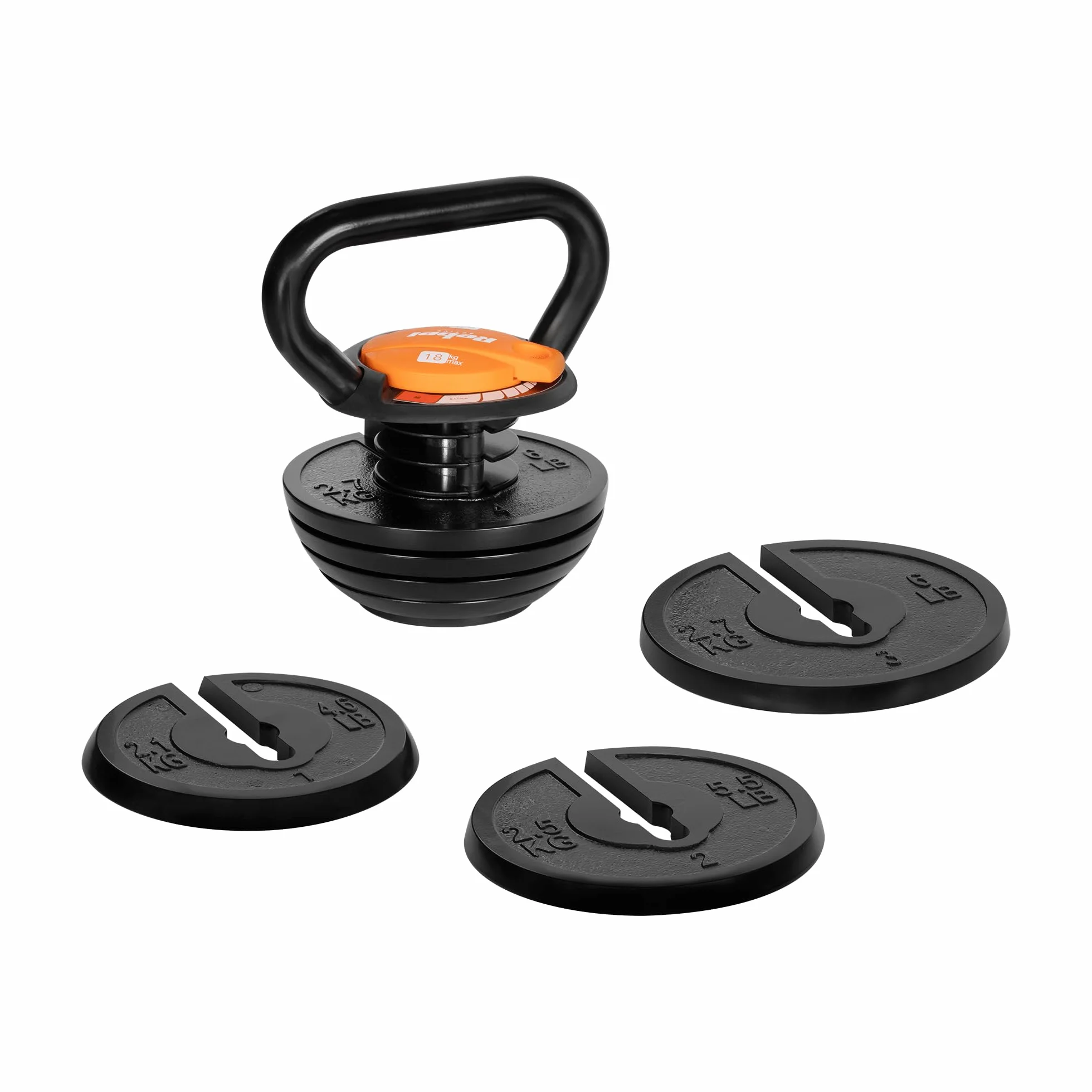 Rebel Kettlebell Żeliwny Regulowany 18 kg RBA-2324-18