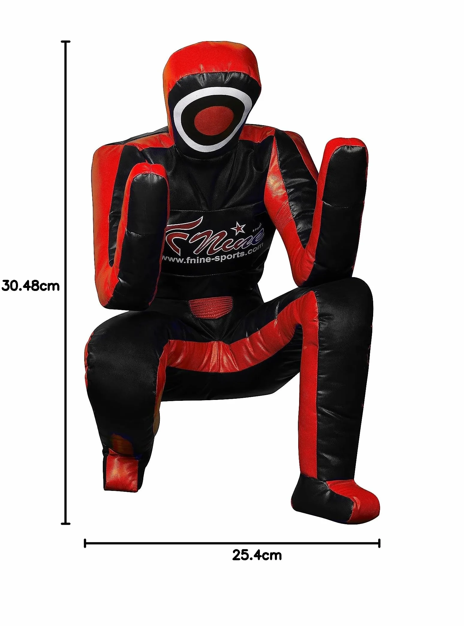 FNine Sports MMA Grappling Dummy, BJJ Wrestling Dummy Defensive Position Brazilian JIU Jitsu Submission Samoobrona Trening Judo Worek bokserski Winyl Smoczek 180 cm bez wypełnienia