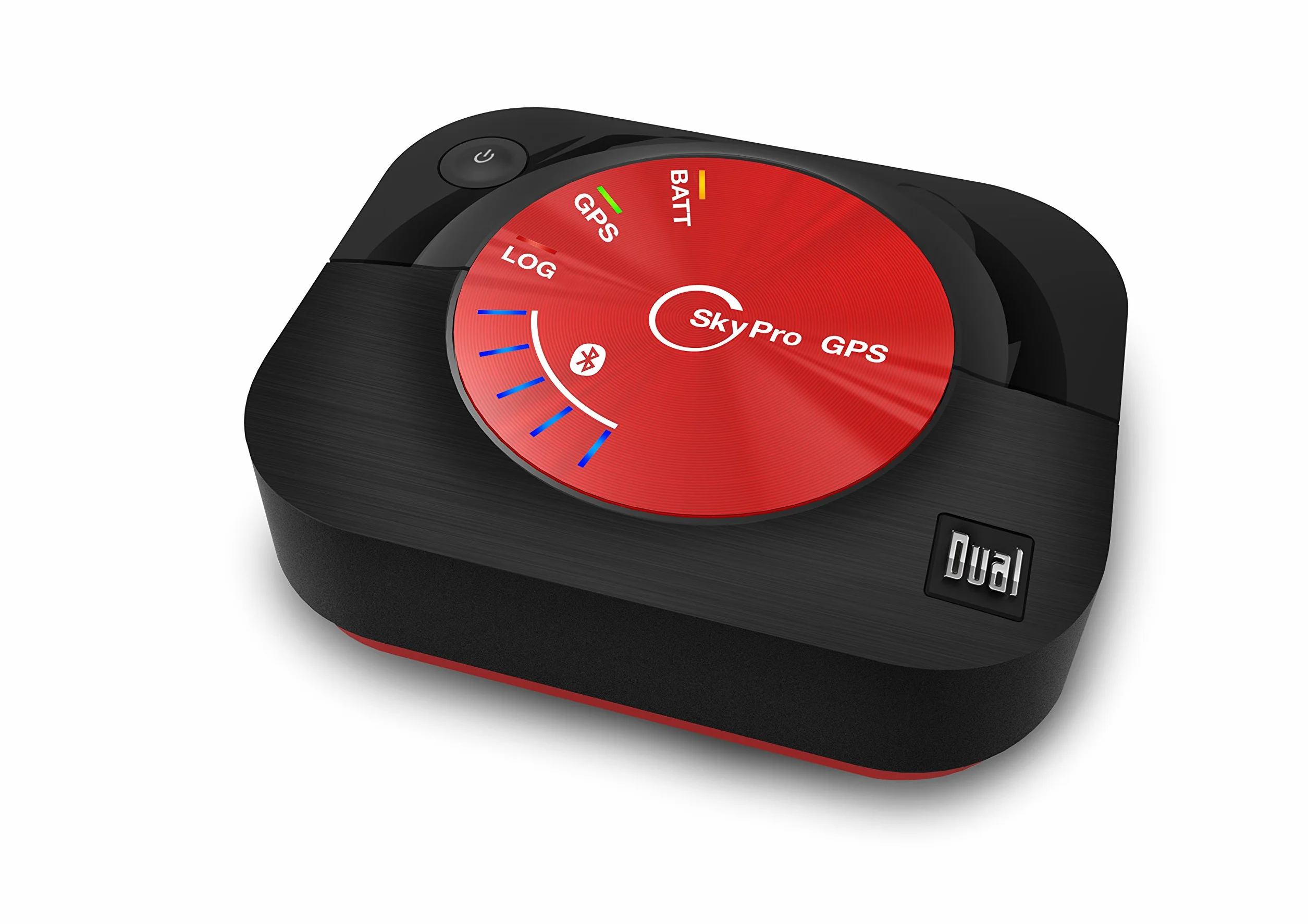 Dual SkyPro odbiornik GPS do iPada/tabletów z systemem Android (czarny/czerwony, XGPS 160)