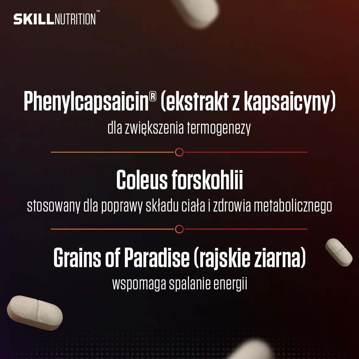 Skill Nutrition Pro Cut | 180 tabletek | Zaawansowana formuła wspomagająca spalanie tłuszczu | Ekstrakt z zielonej herbaty | L-karnityna | CLA | BioPerine® | Wsparcie metabolizmu i energii