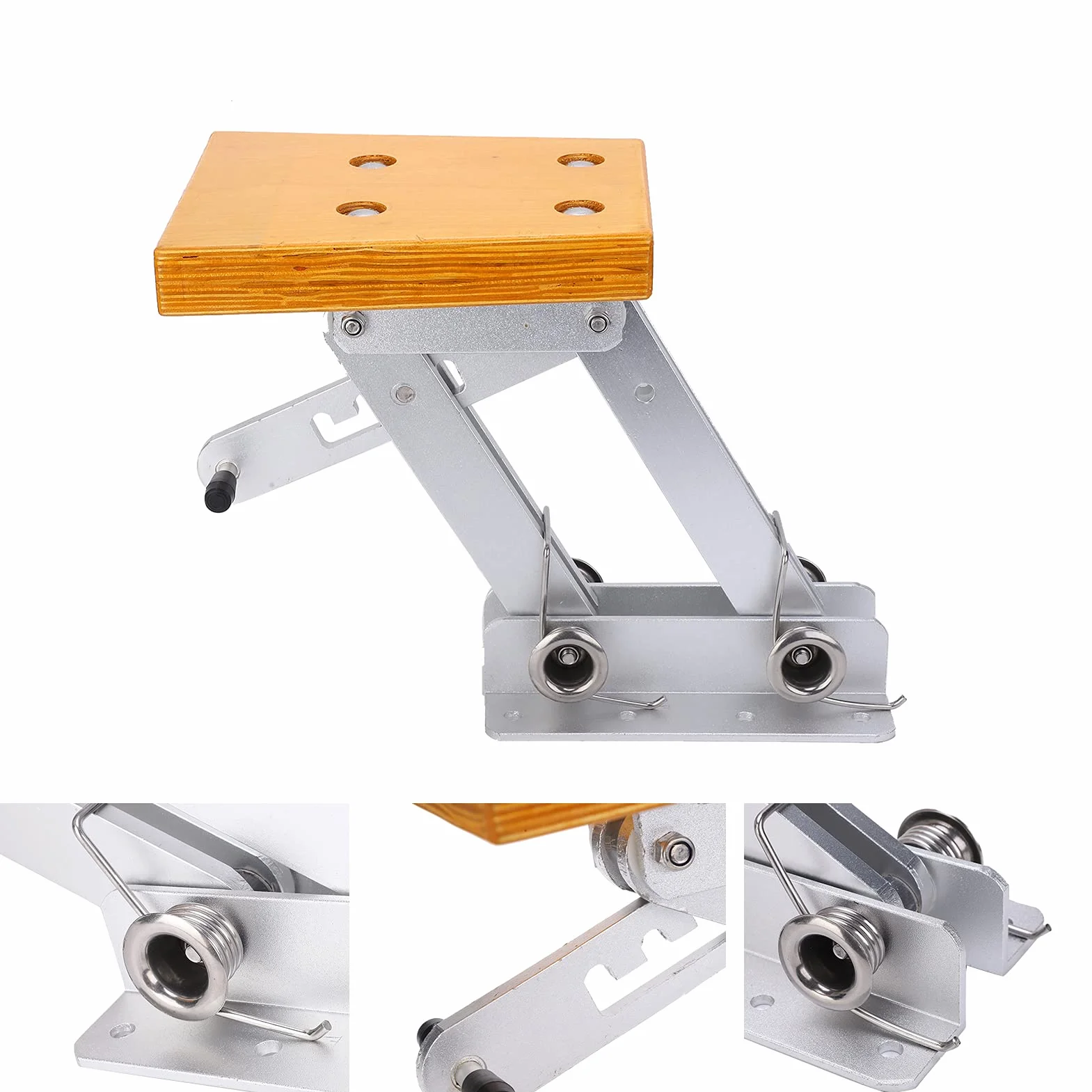 Wspornik Silnika Zaburtowego Yctze, Składany Uchwyt do Silnika Zaburtowego 2 Suwowy Aluminiowy Pokład Morski Heavy Duty Regulowany do 13,4 Cala dla łodzi