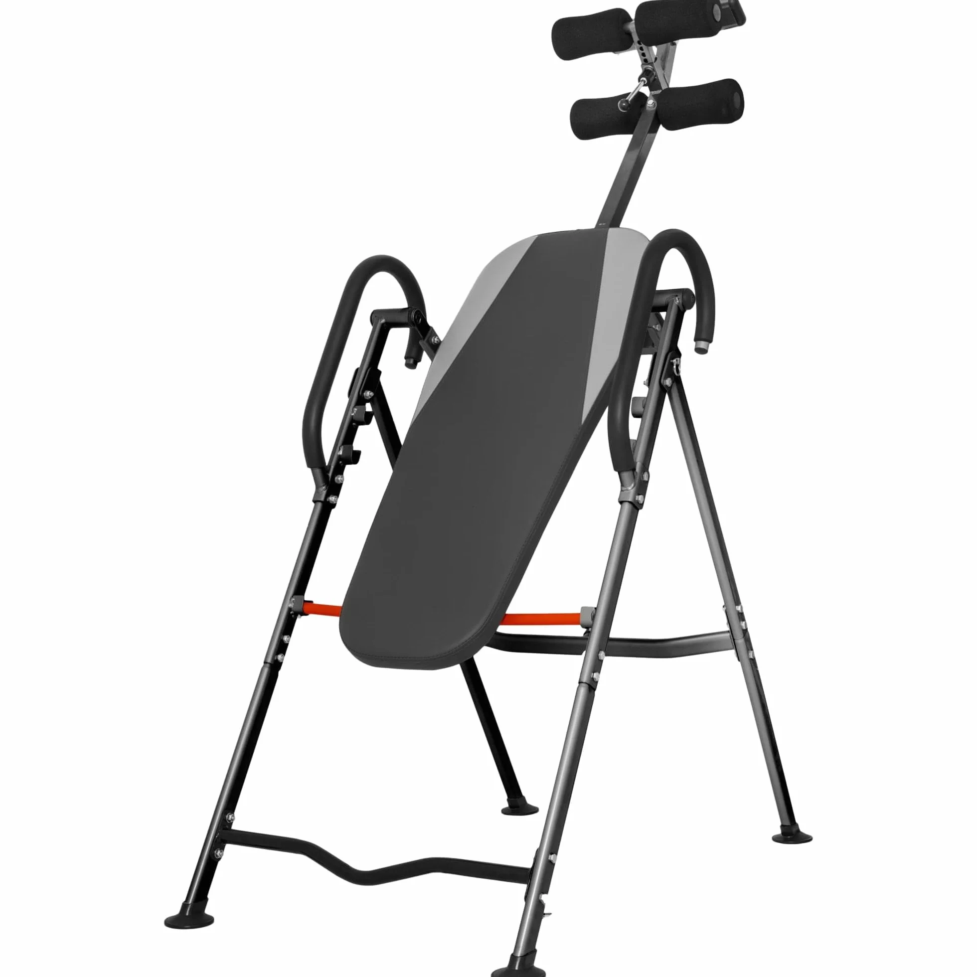 GORILLA SPORTS® Stół inwersyjny - 98 x 65,5 x 152,5 cm, regulowana wysokość 147-183 cm, składany, z podparciem lędźwiowym i kostki, rozciągacz pleców, maszyna do inwersji, trener grawitacyjny, ławka