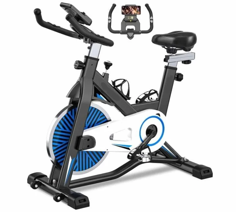 LABGREY Rower treningowy cichy z wyświetlaczem LCD regulowany opór