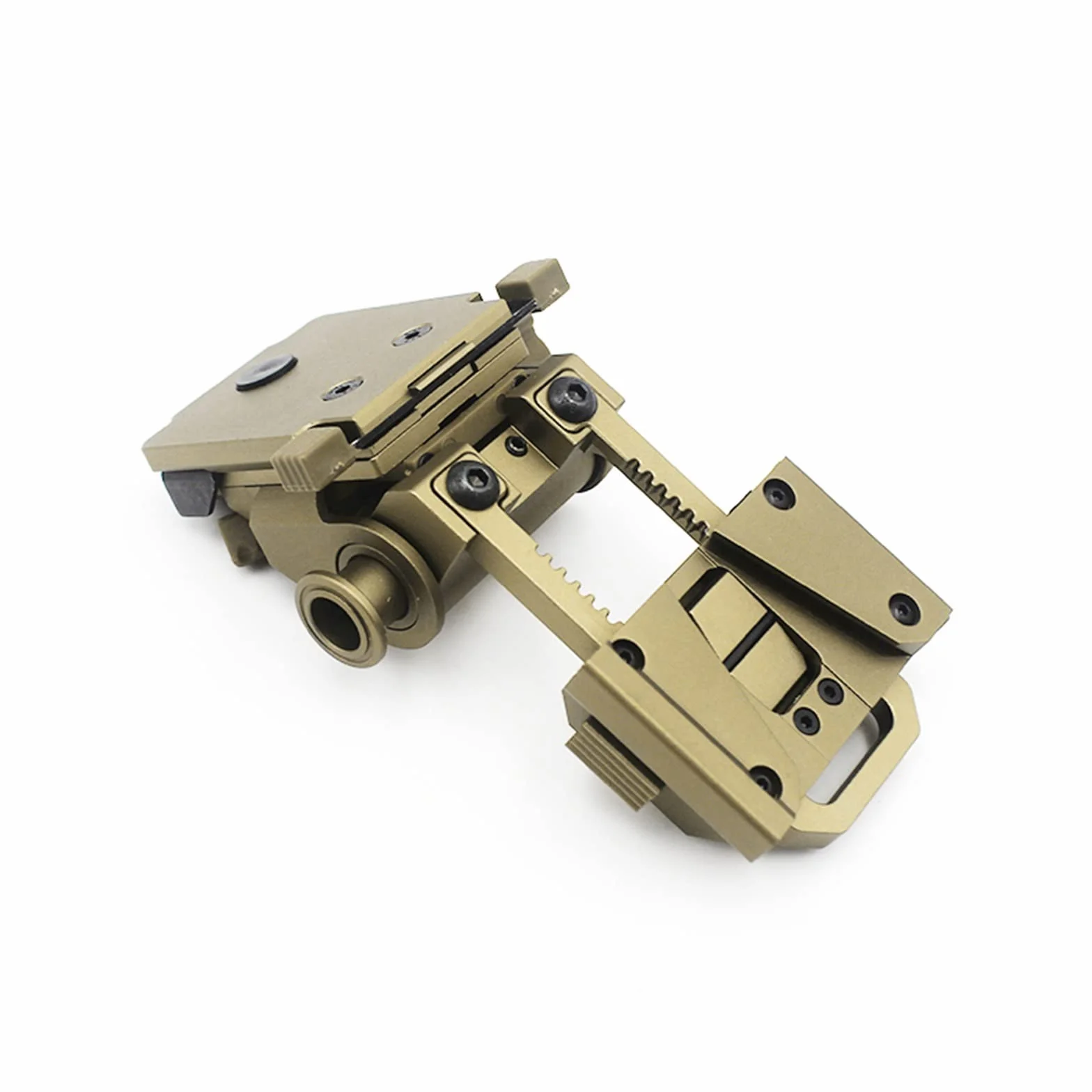 Noktowizor, Metalowe Wilcox L4G24 NVG Mount gogle noktowizyjne Arms Bridge Fast OPS uchwyt na kask Breakaway Base Adapters Do Nocnego OgląDania Lub Obserwacji (Color : Nero)