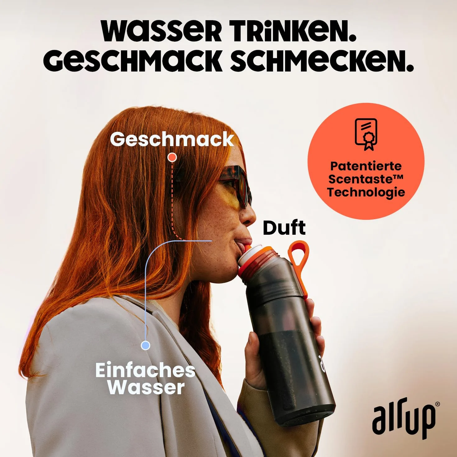 Air Up® Oryginalny Zestaw Startowy Gen 2 Butelka 1 l Szary