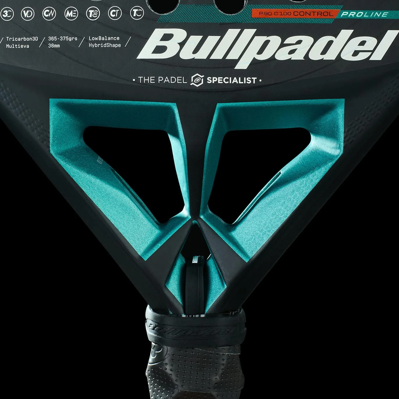 Bullpadel Hack 04 Hybrid 25 kij do wiosłowania ciemnozielony 370 g NOWY