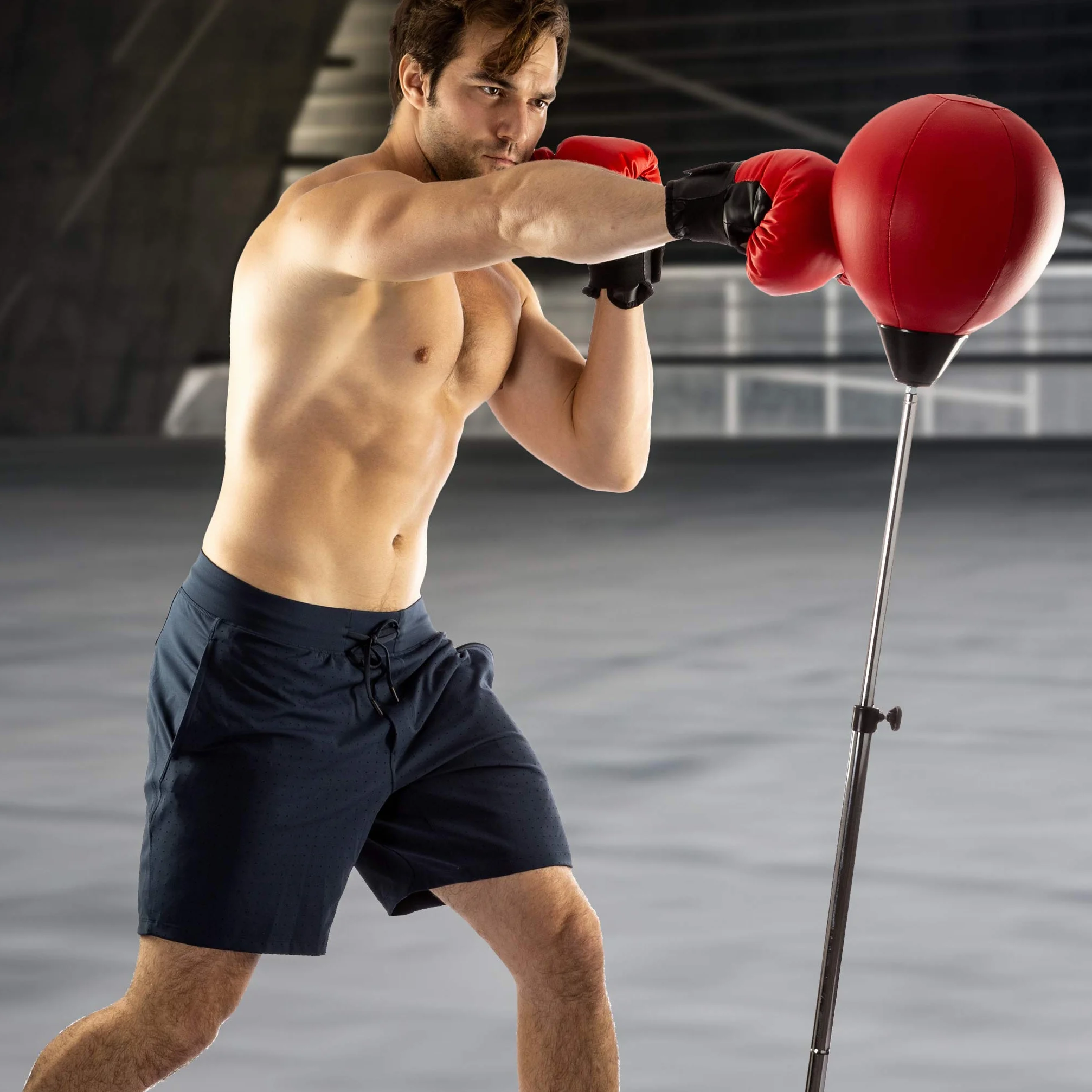 Worek bokserski ze stojakiem regulacja wysokości rękawice bokserskie torba Speedbag MMA
