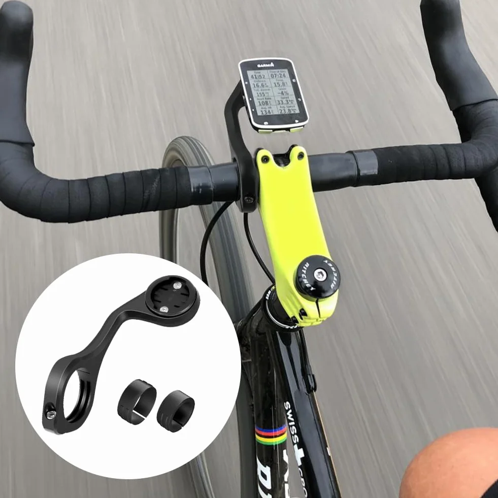 Uchwyt na komputer rowerowy, regulowany przedni uchwyt kompatybilny z Igs Gps Gopro Garmin Edge akcesoria rowerowe do roweru szosowego MTB Bike uchwyt na kierownicę do komputera rowerowego