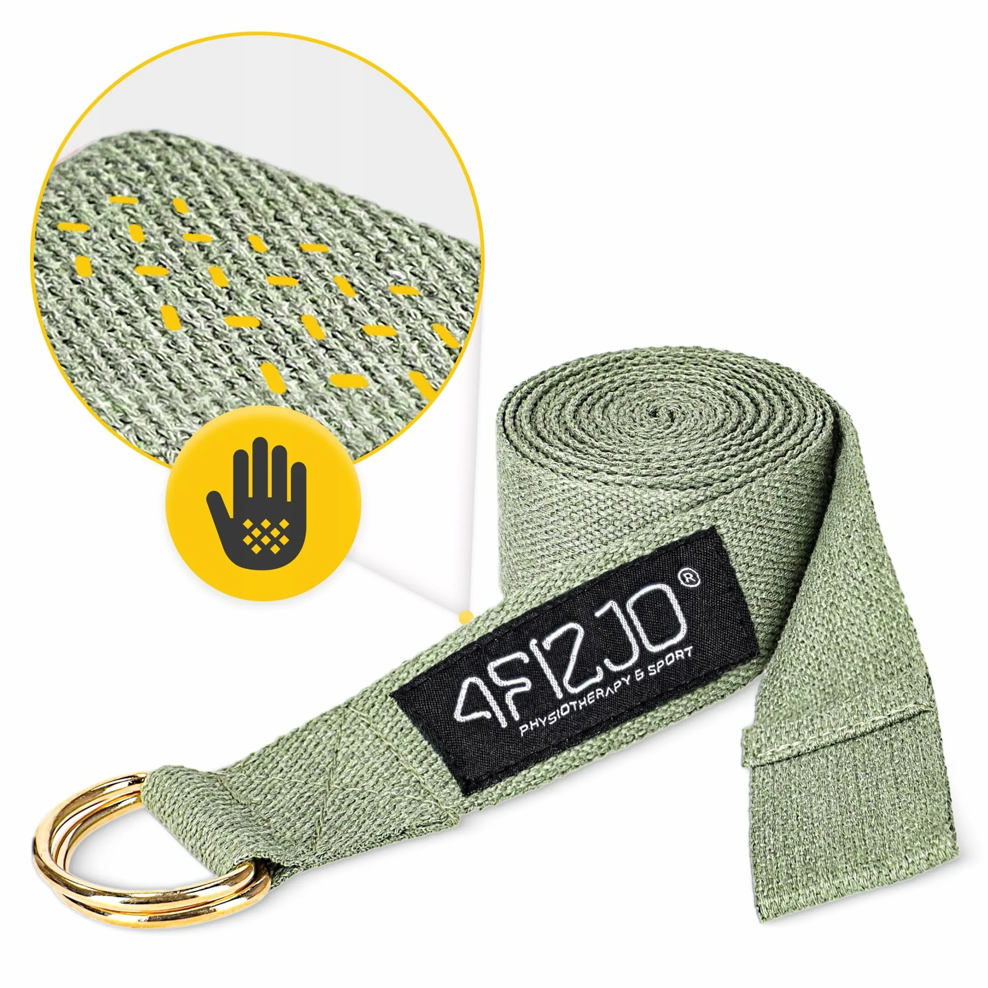 PASEK DO JOGI ROZCIĄGANIA YOGA BELT TAŚMA MATERIAŁOWA DO STRETCHINGU 3 m