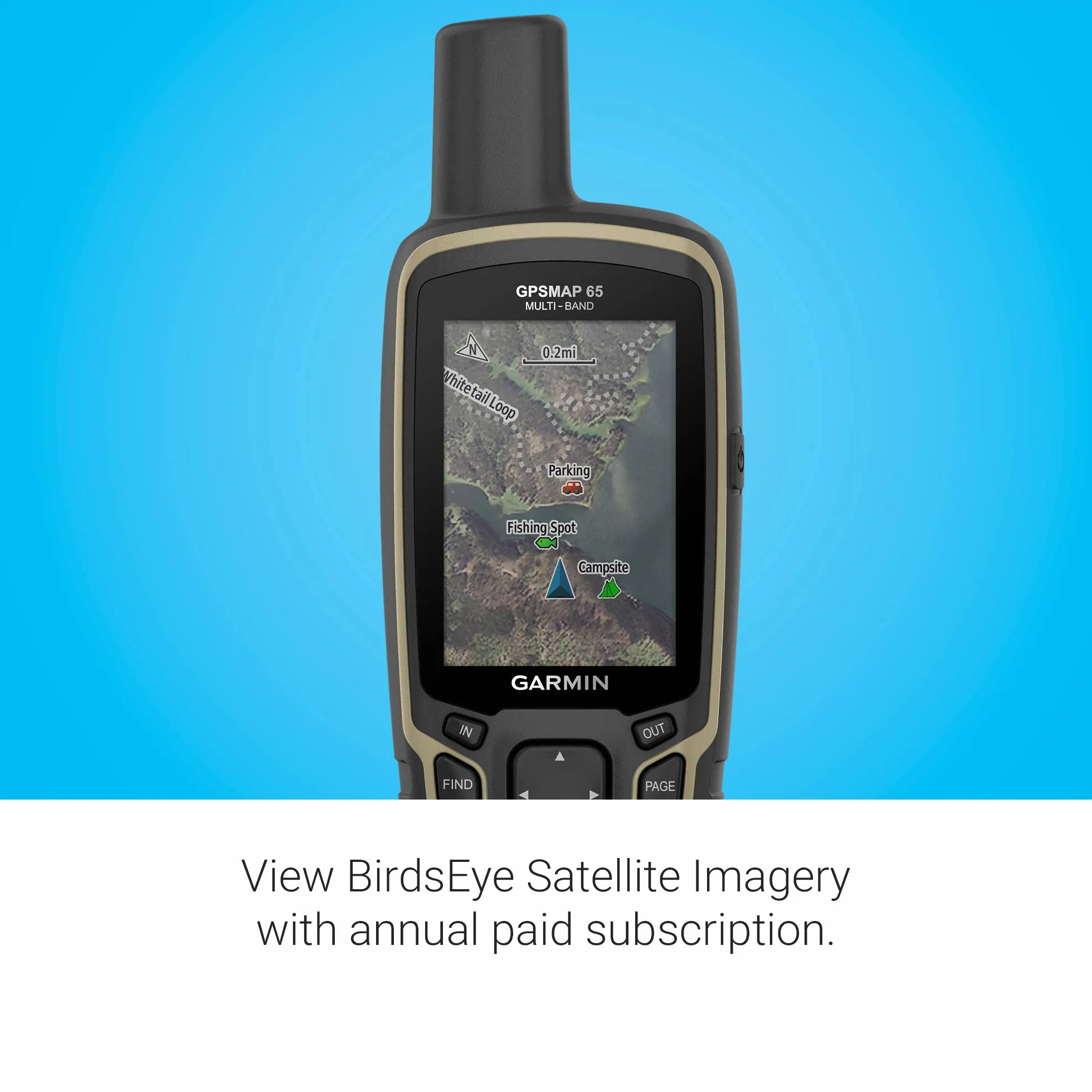Garmin GPSMAP 65 – wytrzymała nawigacja GPS z fabrycznie zainstalowaną mapą Europy TopoActive i kolorowym wyświetlaczem o przekątnej 2,6". Najlepsza nawigacja dzięki 5 systemom satelitarnym i technologii wielu częstotliwości, wodoszczelność.
