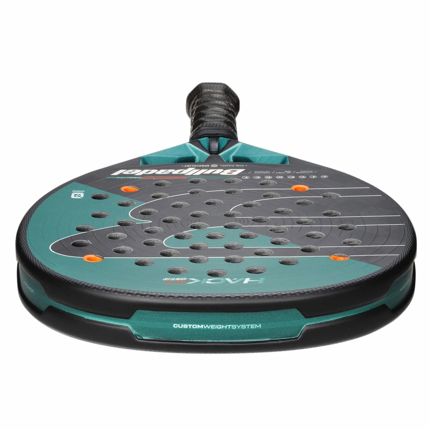 Bullpadel Hack 04 Hybrid 25 kij do wiosłowania ciemnozielony 370 g NOWY