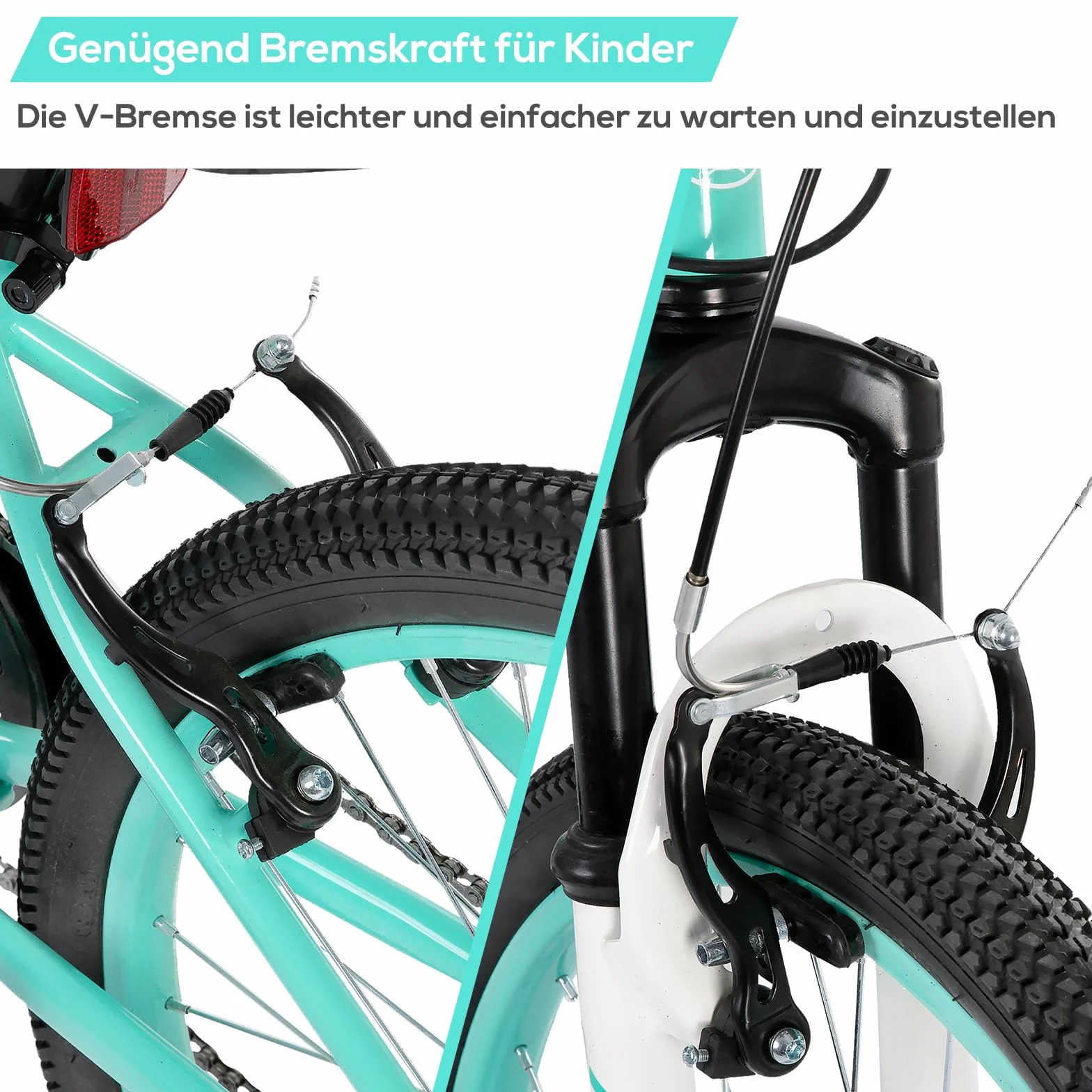 Hiland Climber rower dziecięcy, 24", 7-biegowy hamulec V-Brake, rower górski, młodzieżowy MTB z widelcem amortyzowanym, rower górski dla chłopców i dziewczynek
