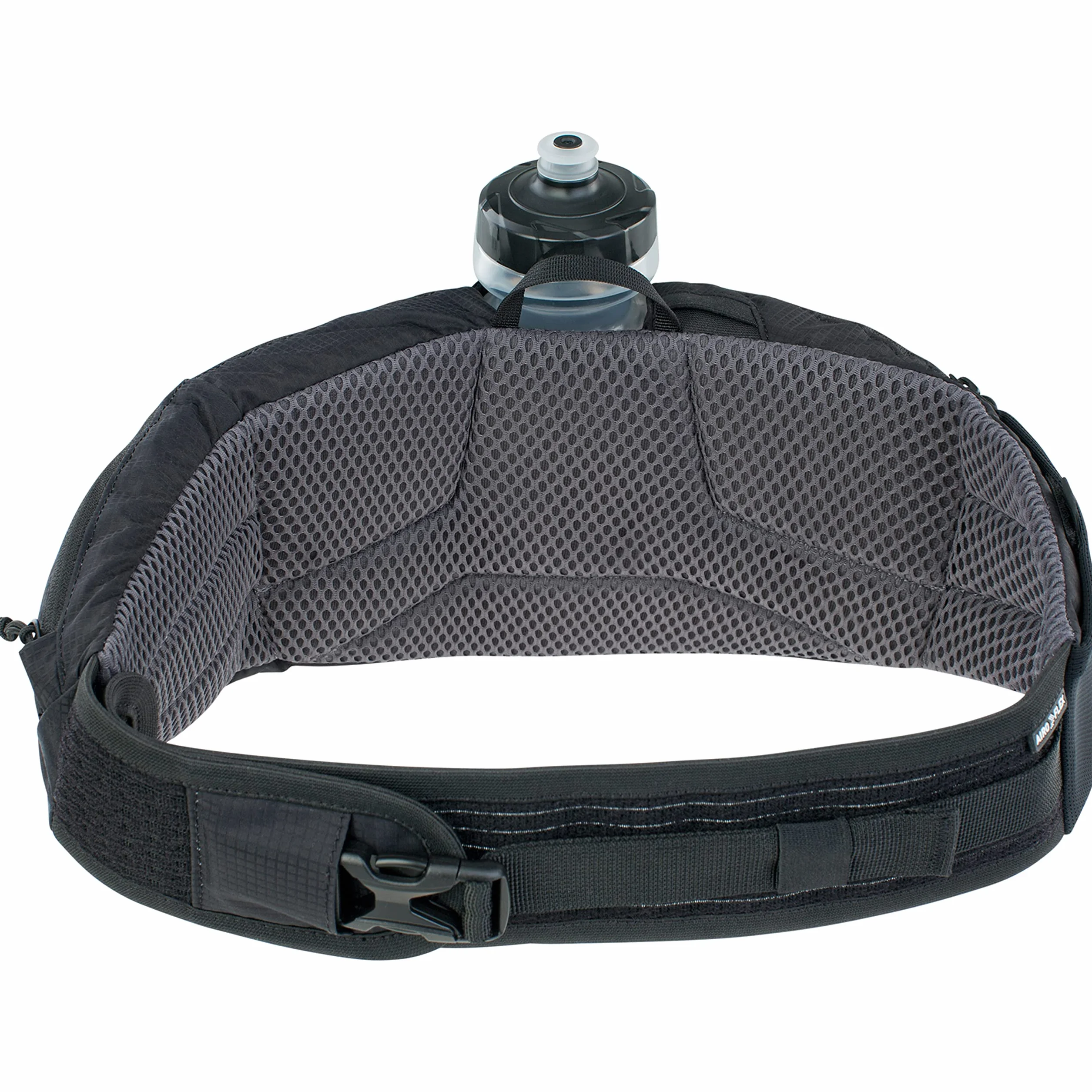 Torba biodrowa EVOC HIP POUCH PRO na wycieczki rowerowe (saszetka z regulowanymi paskami, w tym bidon 550 ml, 2 kieszenie na pasie biodrowym, idealna saszetka na narzędzia, pojemność: 1,5 l), czarny