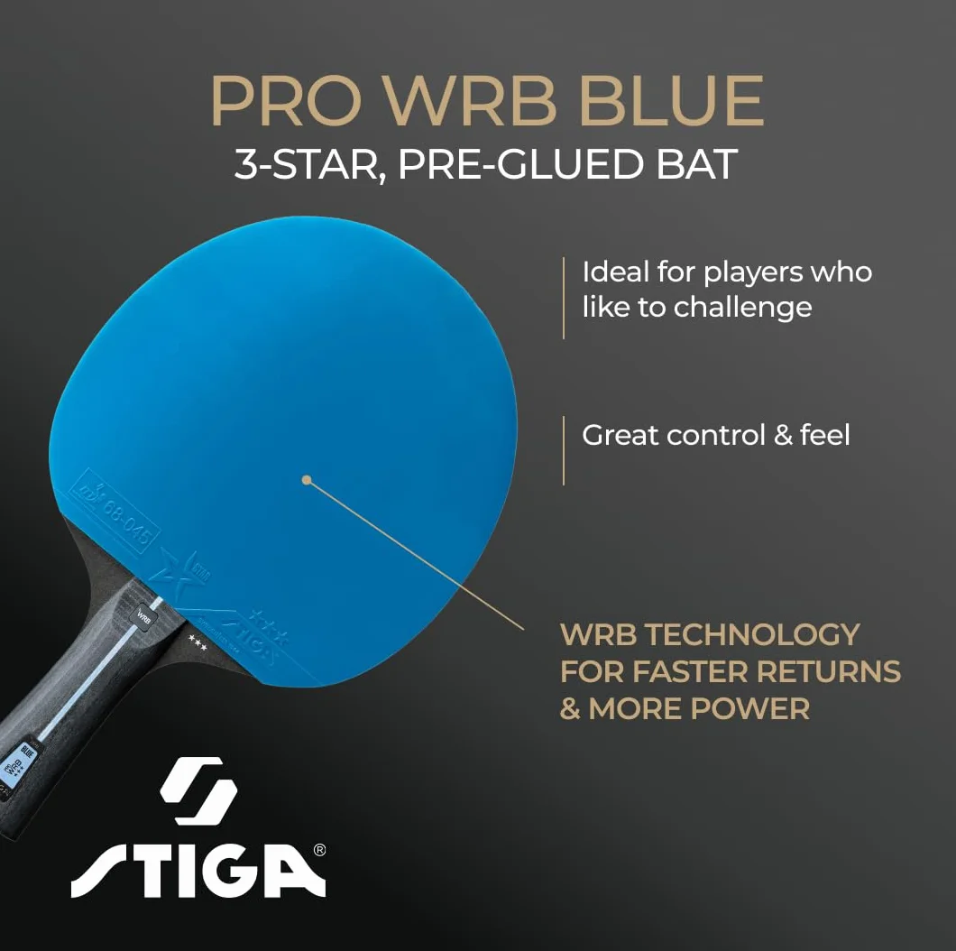 STIGA Pro WRB Blue Edition 3-gwiazdkowy kij do tenisa stołowego ITTF