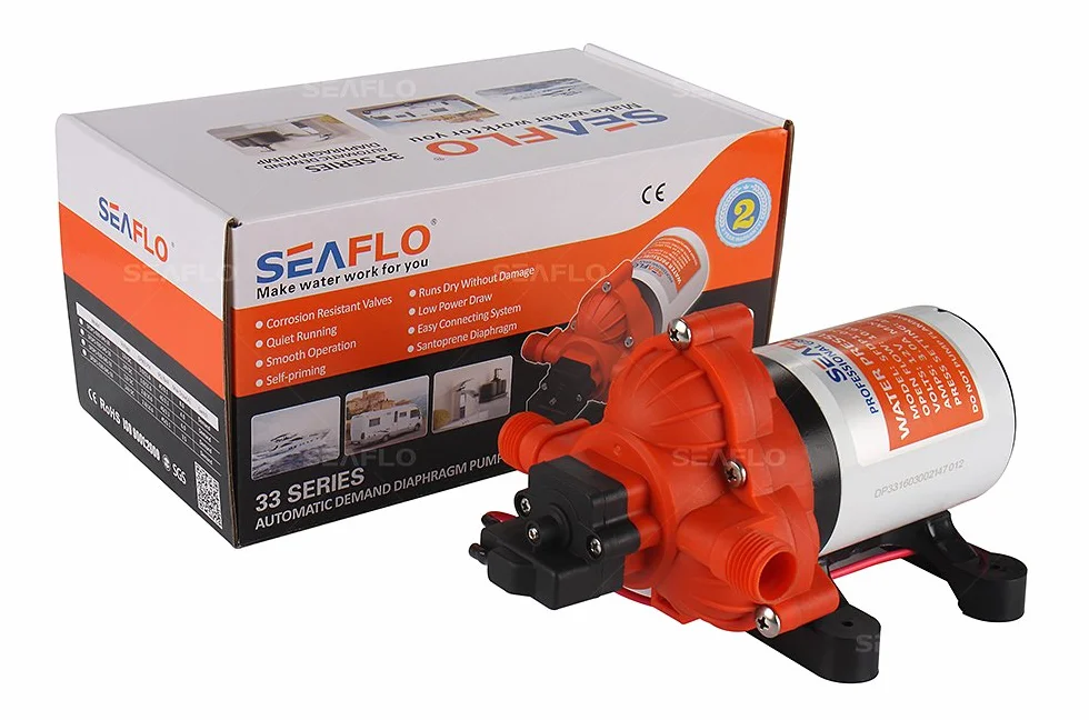 Pompa membranowa Seaflo AC serii 33 12V/24V/220V 3.0GPM 45PSI(220 Volt)