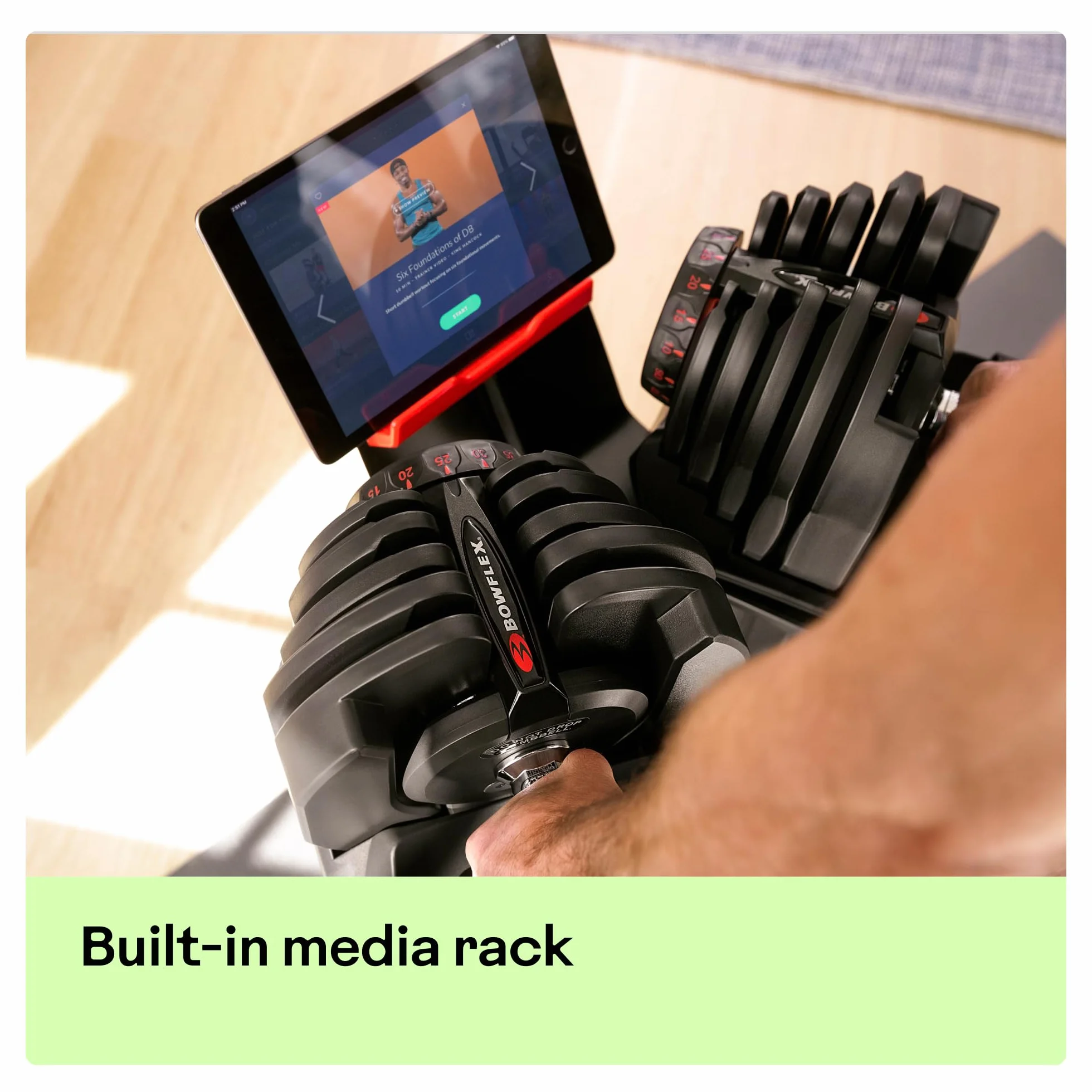 Bowflex Stojak na hantle z Media Rack