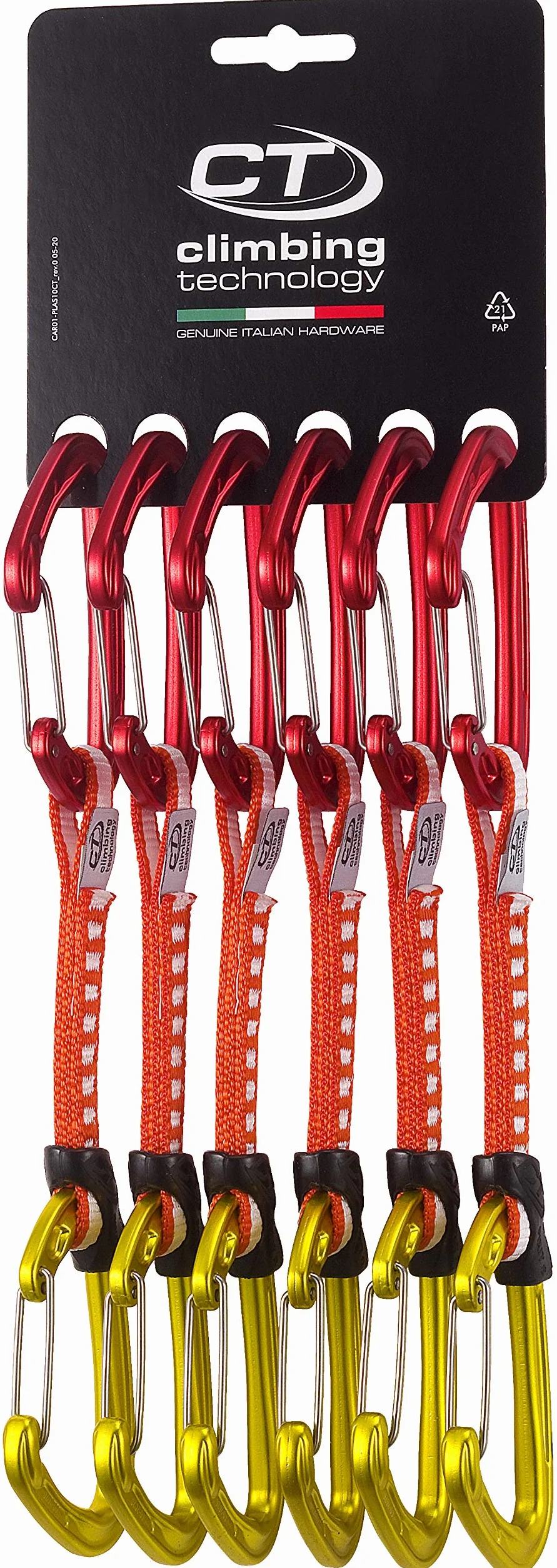 Climbing Technology Fly-Weight Evo Set DY, Przesłanie Unisex – Dorosły, Czerwony/Złoty, 12 cm