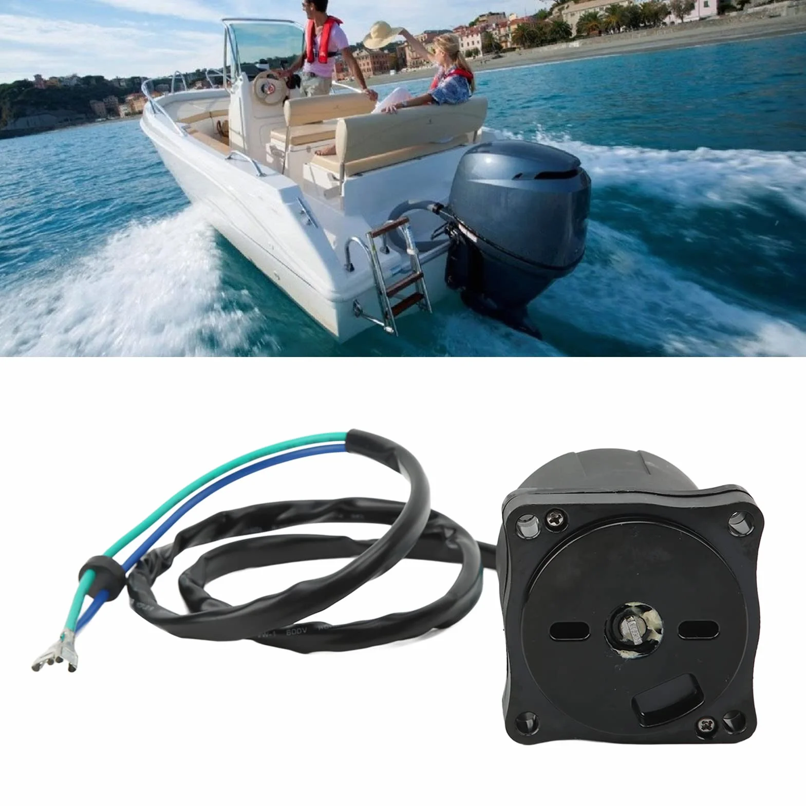 Silnik z Odchylaniem 12 V, Odwracalny 38100 87L00 Zamiennik dla Silnika Zaburtowego DF70 DF85 DF90