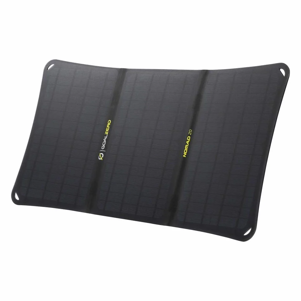 Goal Zero Unisex's Nomad 20 panel słoneczny czarny, jeden rozmiar