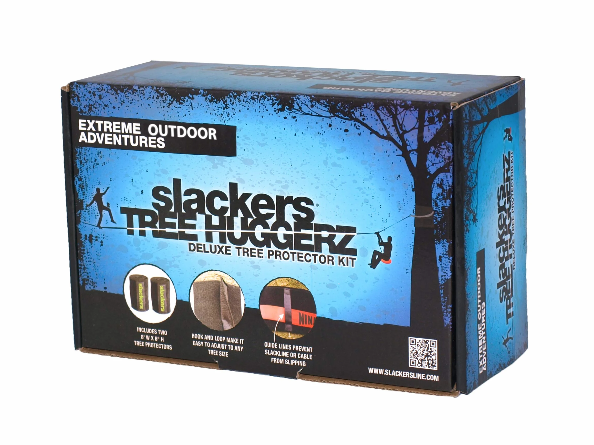 Slackers USA 980011 zestaw do ochrony drzewa, do Slackline, Ninja Line, zestaw na 2 drzewka