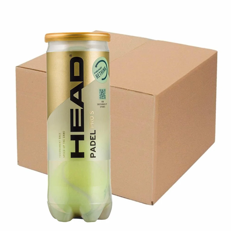 Head Pro S Pudełko 24 Piłki Padel, Młodzieży Unisex, Żółty, M
