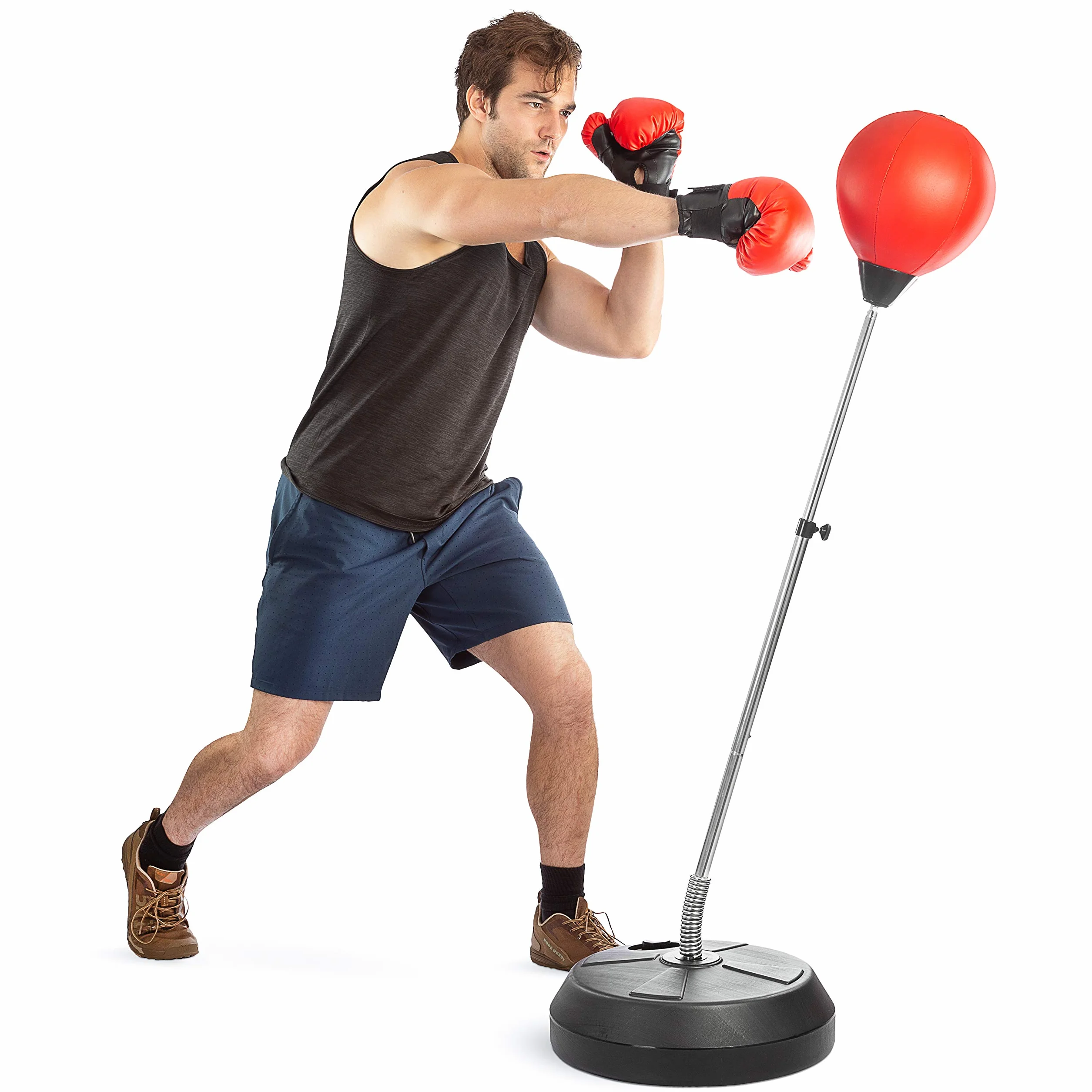 Worek bokserski ze stojakiem regulacja wysokości rękawice bokserskie torba Speedbag MMA