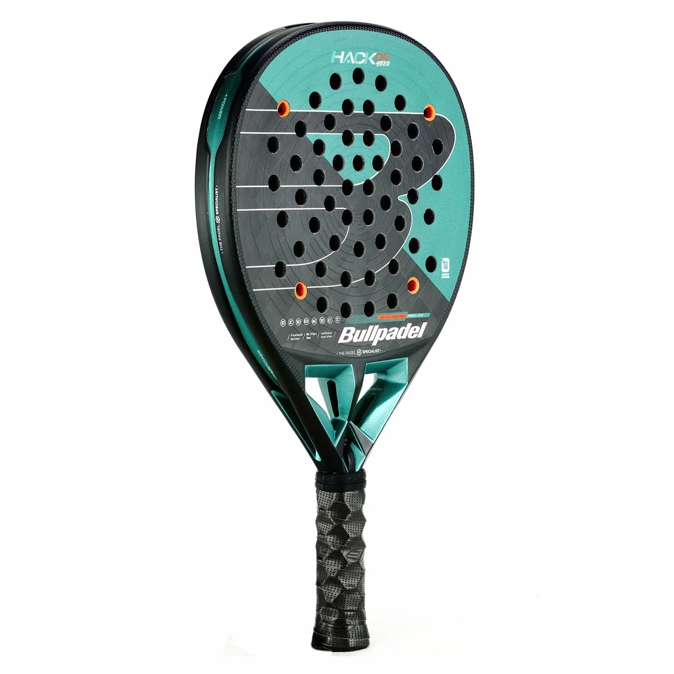 Bullpadel Hack 04 Hybrid 25 kij do wiosłowania ciemnozielony 370 g NOWY