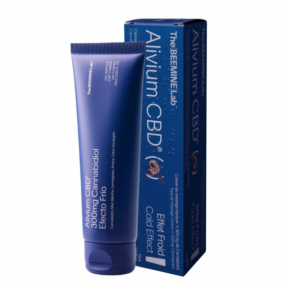 Alivium CBD Cold 75 ml Krem do masażu z naturalnymi składnikami: CBD, arnika, mięty i miodu, miejscowy krem do mięśni i stawów, codzienna regeneracja