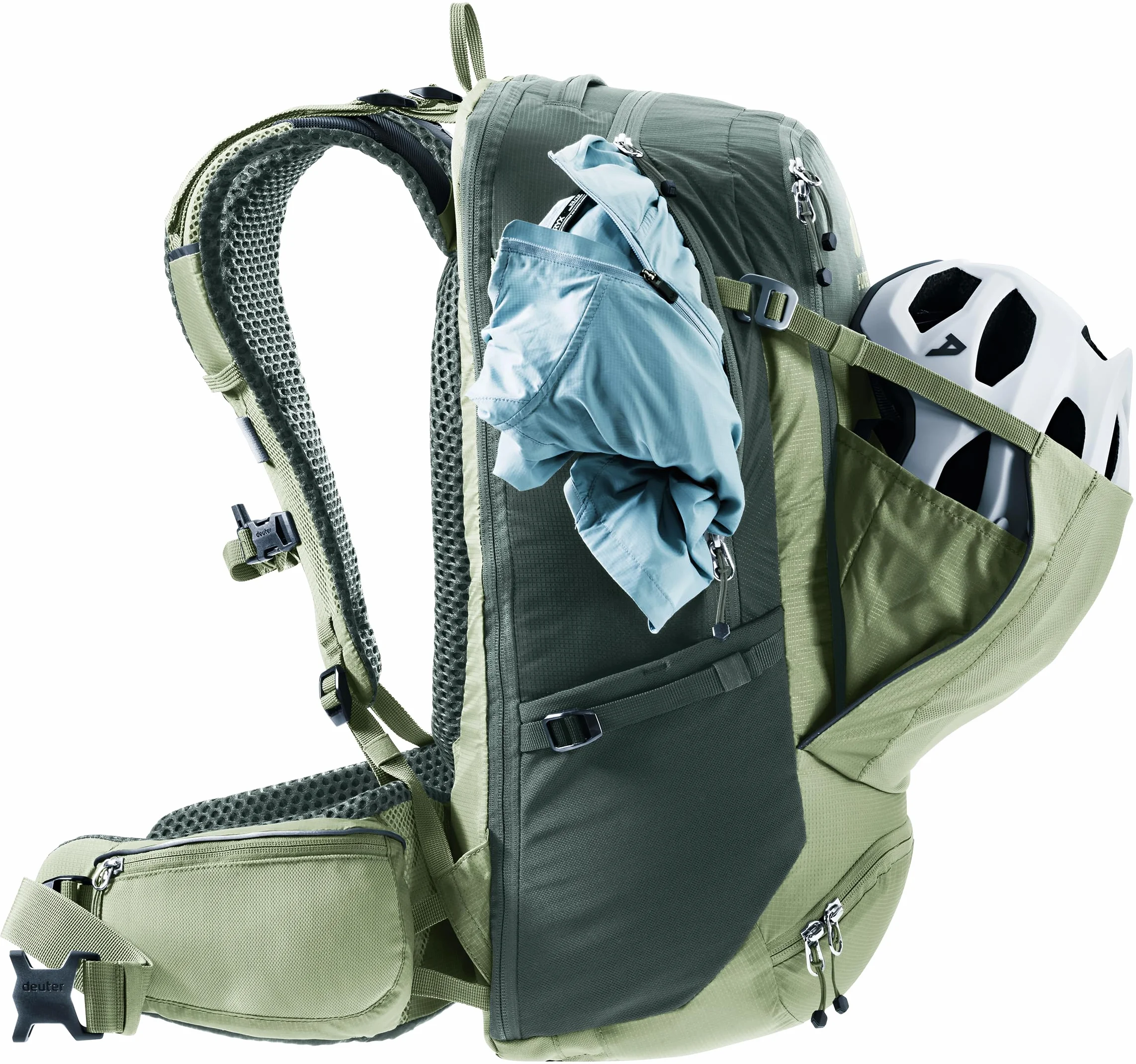 deuter Trans Alpine Pro 28 plecak rowerowy, Grove-ivy, 28 L, Minimalistyczny