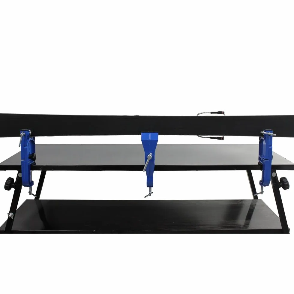 Xcman ALPINE SKI VISE BLUE morsa per sci in metallo regolabile altezza e angolazione
