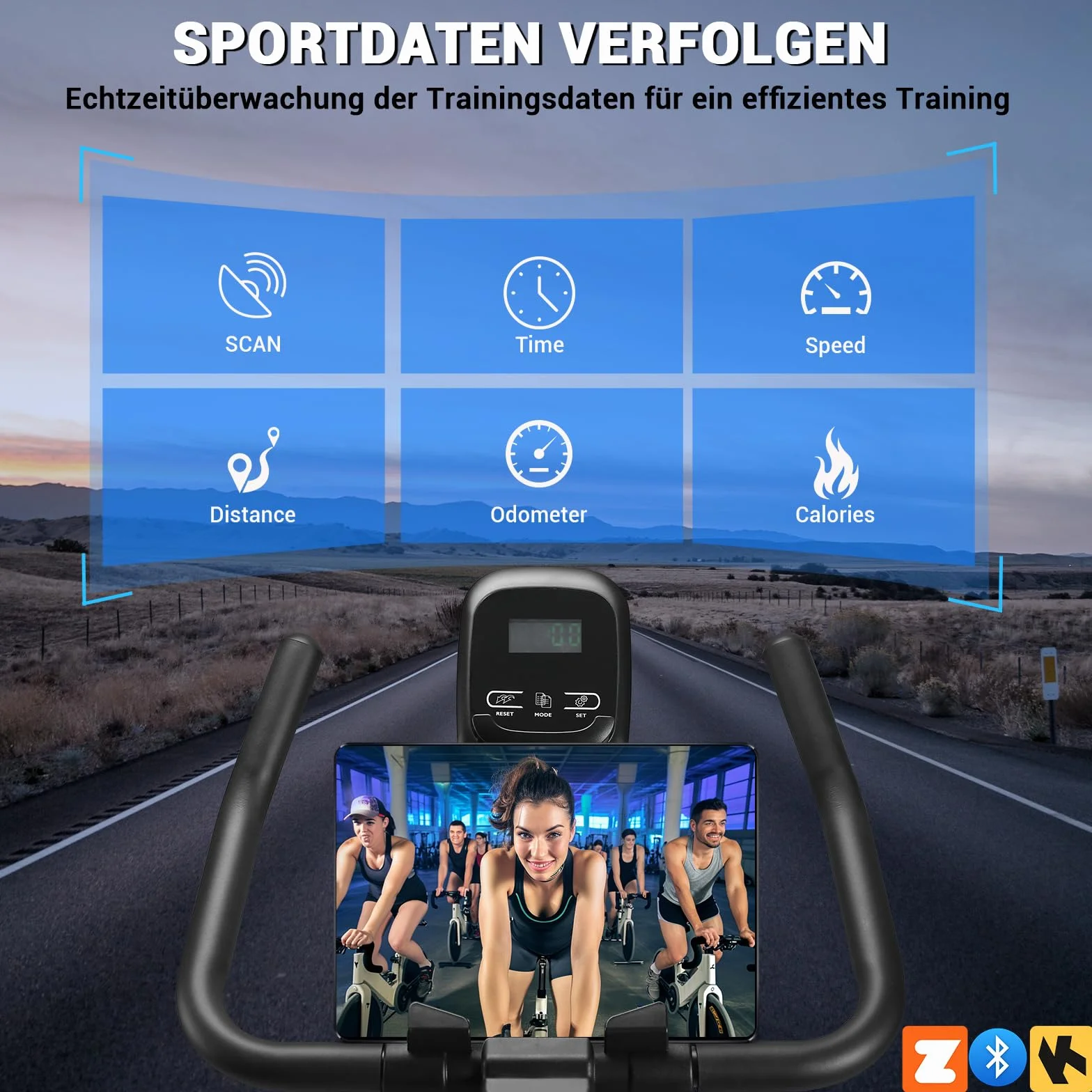 [Zaktualizowano na rok 2026] Rower stacjonarny Wenoker z oporem magnetycznym,Rower spinningowy do wnętrz, trenażer domowy, rower cardio, rower fitness,Obciążenie do 160 kg