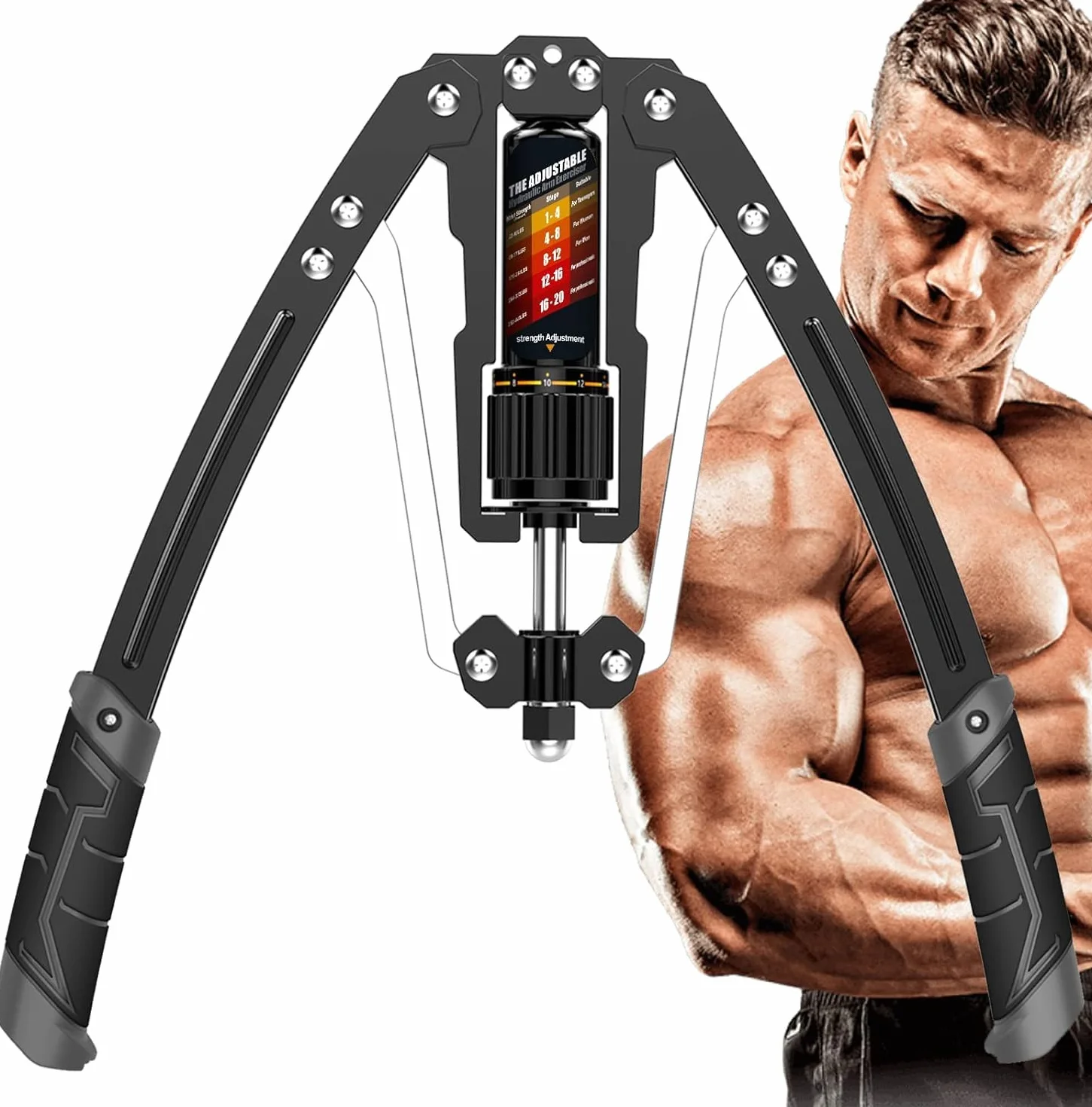 EAST MOUNT Twister Arm Exerciser Regulowana moc hydrauliczna 10-199.6 kg Ekspander klatki piersiowej Sprzęt fitness do treningu mięśni ramion