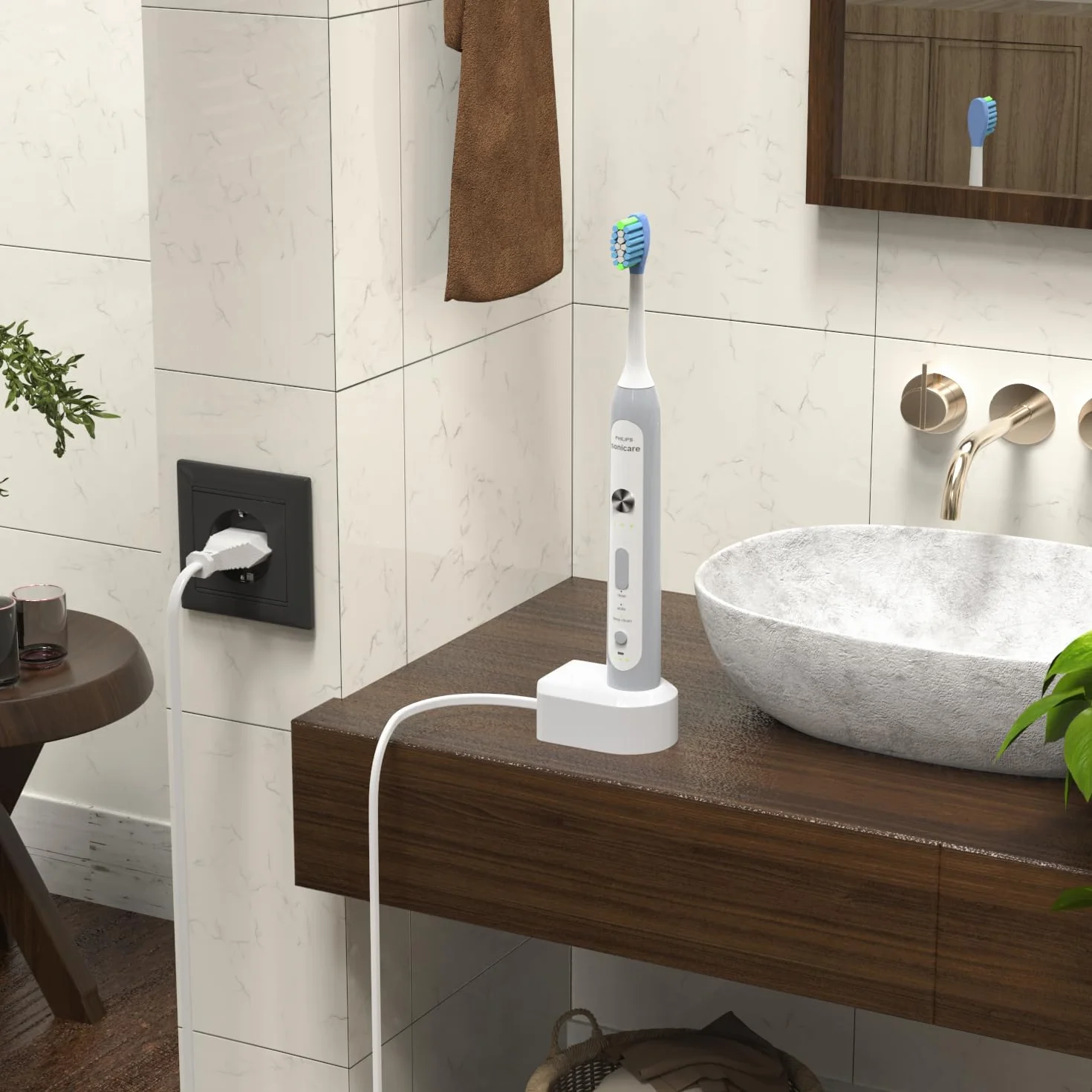 Ladowarka dla Philips Sonicare Ladegerät, HX6100 Elektryczne Szczeteczki do zębów Ladowarka dla Philips HX6000 HX6511 HX3000 HX8000 HX9000 HX6150 HX6750 Seria lan'qlanq