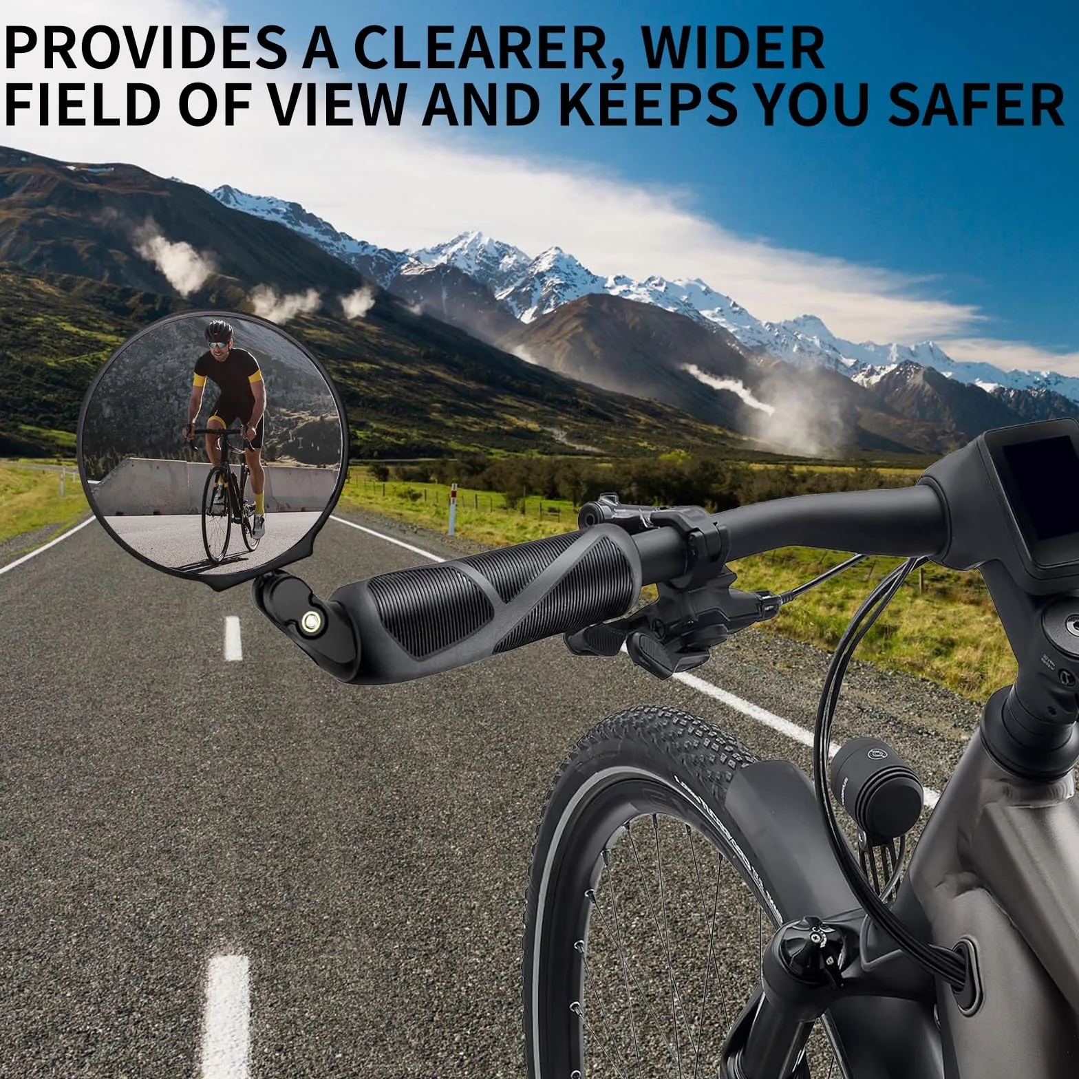 Lusterka rowerowe Rowerowe Obrót HD 360° Regulowane lusterko wsteczne do rowerów górskich i szosowych Universal lewe i prawe