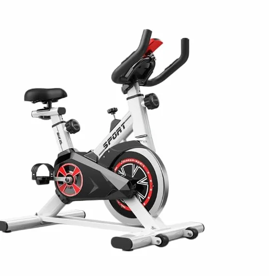 Rower treningowy do użytku w pomieszczeniach z pulsometrem, podłączony do aplikacji rower stacjonarny do domowej siłowni, cichy napęd pasowy, regulowany opór i siodełko, gra kolarska 3D Scene Cycling