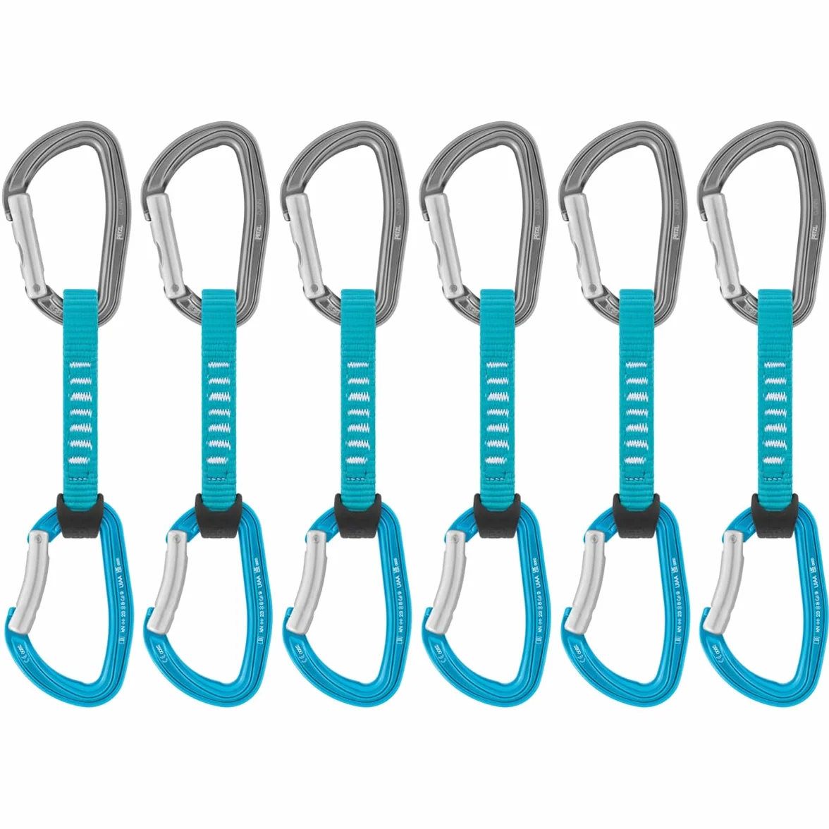 Petzl, Djinn Axess 6-Pack, Z Tyłu Sześciu Solidnych Odroczeń Na Wspinaczkę W Klifie, Wielobarwny, U, Unisex Dorosły