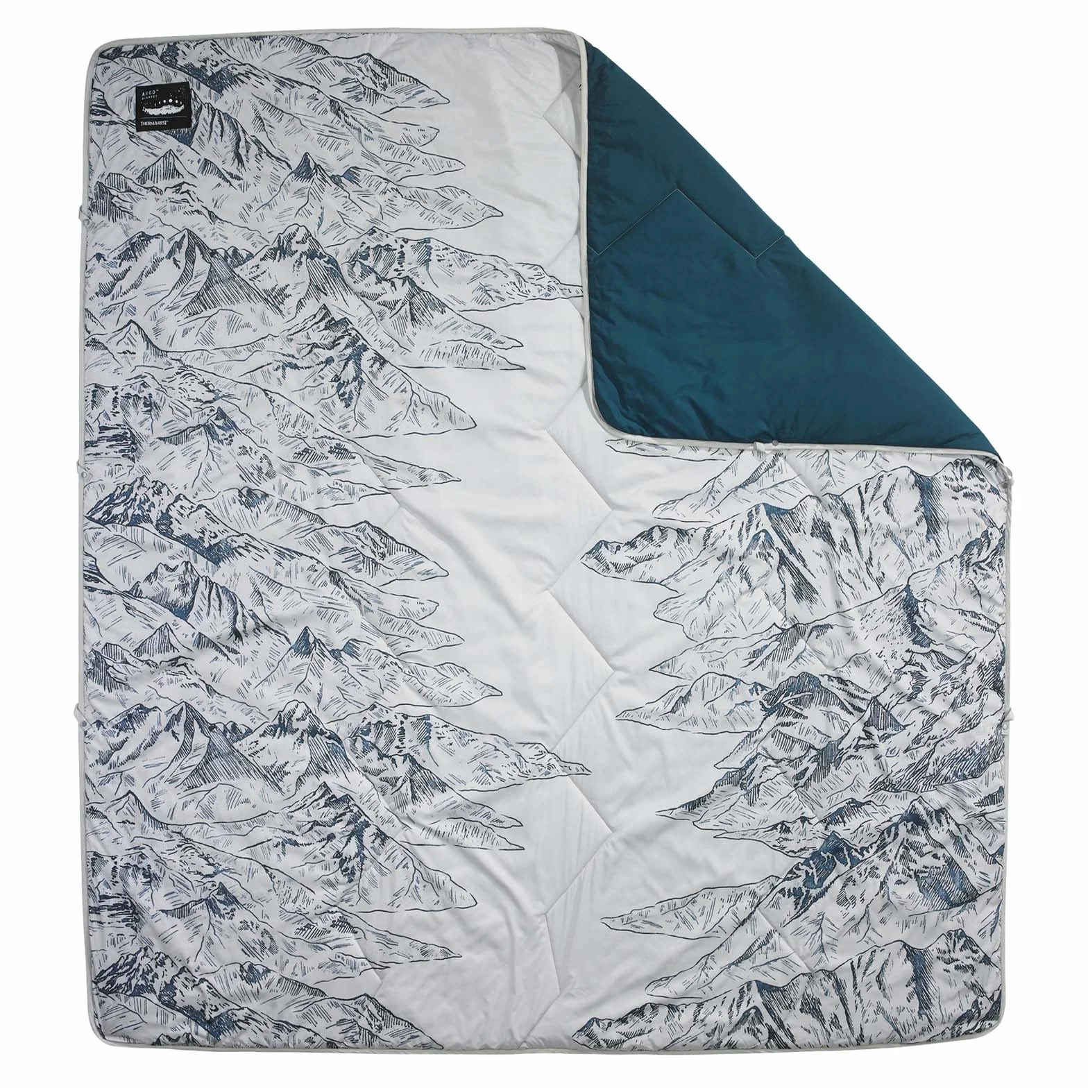 Therm-a-Rest Argo 2-osobowy koc plażowy, kemping, piknik, kolor: Valley View Print