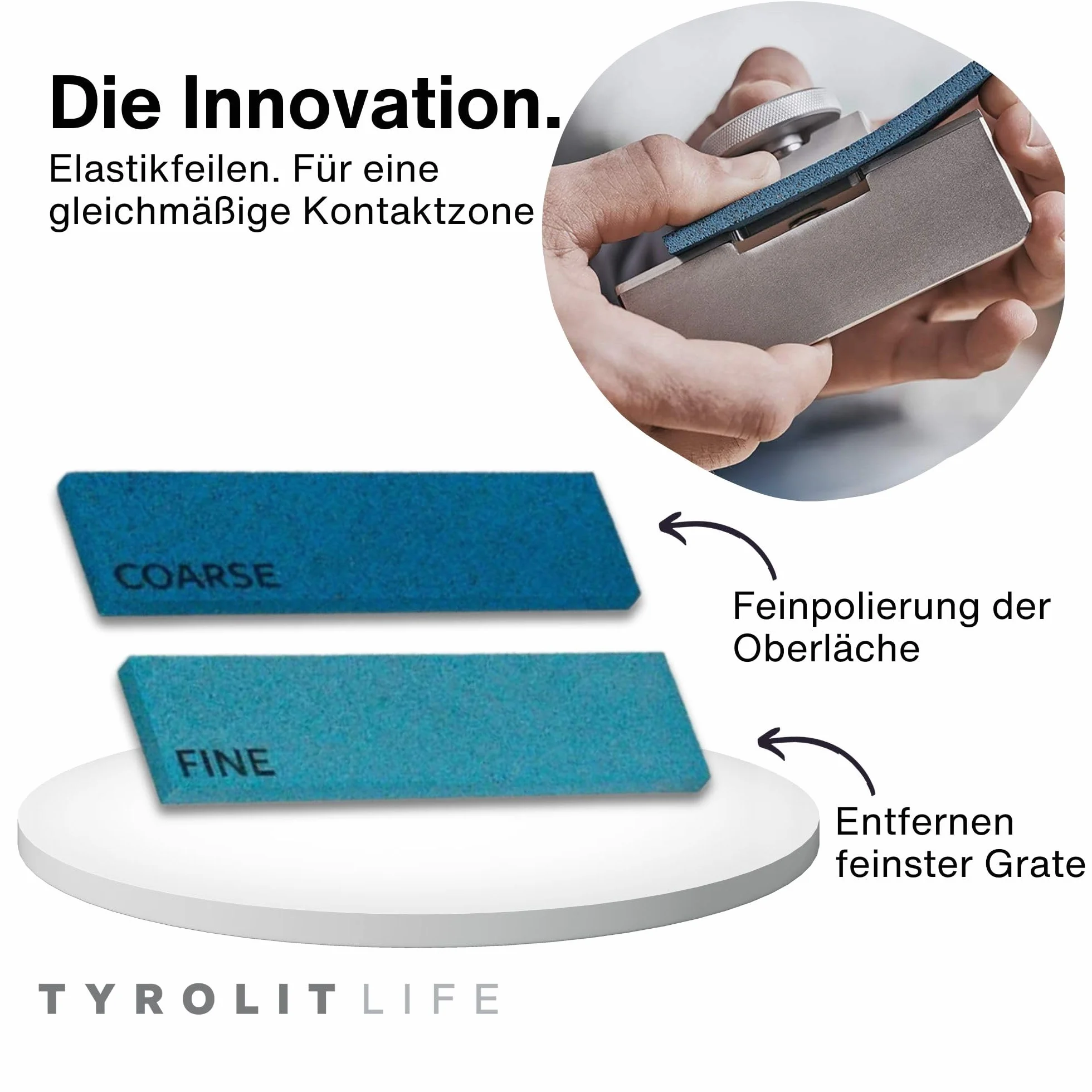 Tyrolit Life All in One 10-częściowy zestaw szlifierek do nart i desek snowboardowych (88°) z kątownikiem ze stali nierdzewnej (88 stopni) i różnymi pilnikami do krawędzi nart i desek snowboardowych
